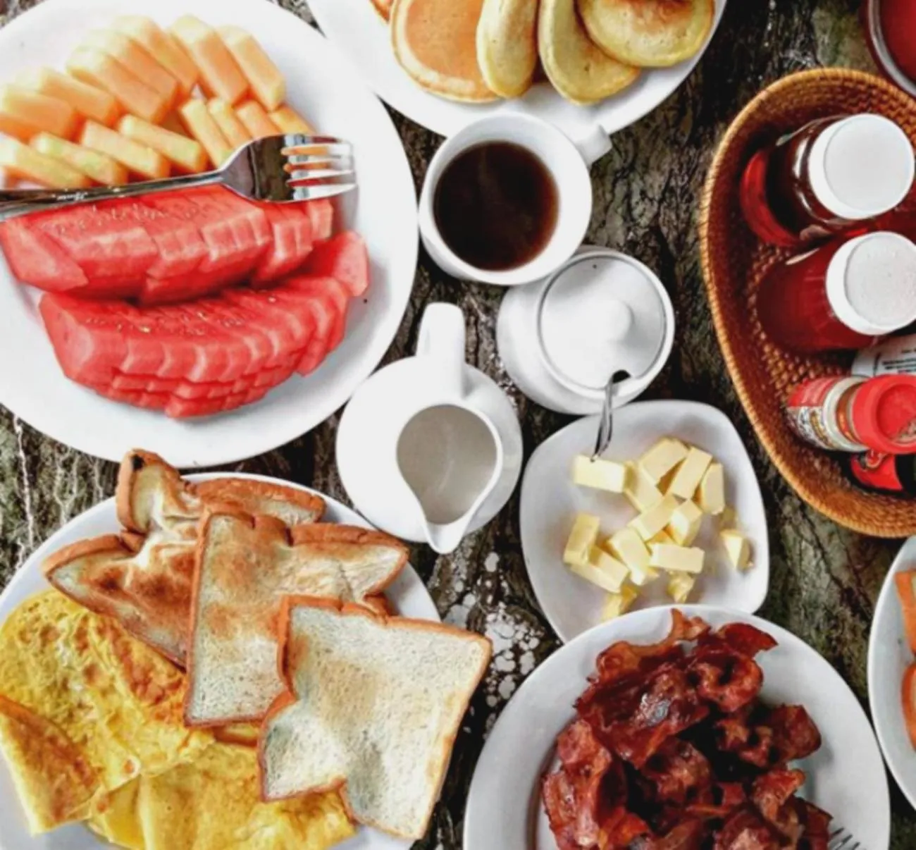 Buffet breakfast in Jasmina Estate by Villas Direct Bali