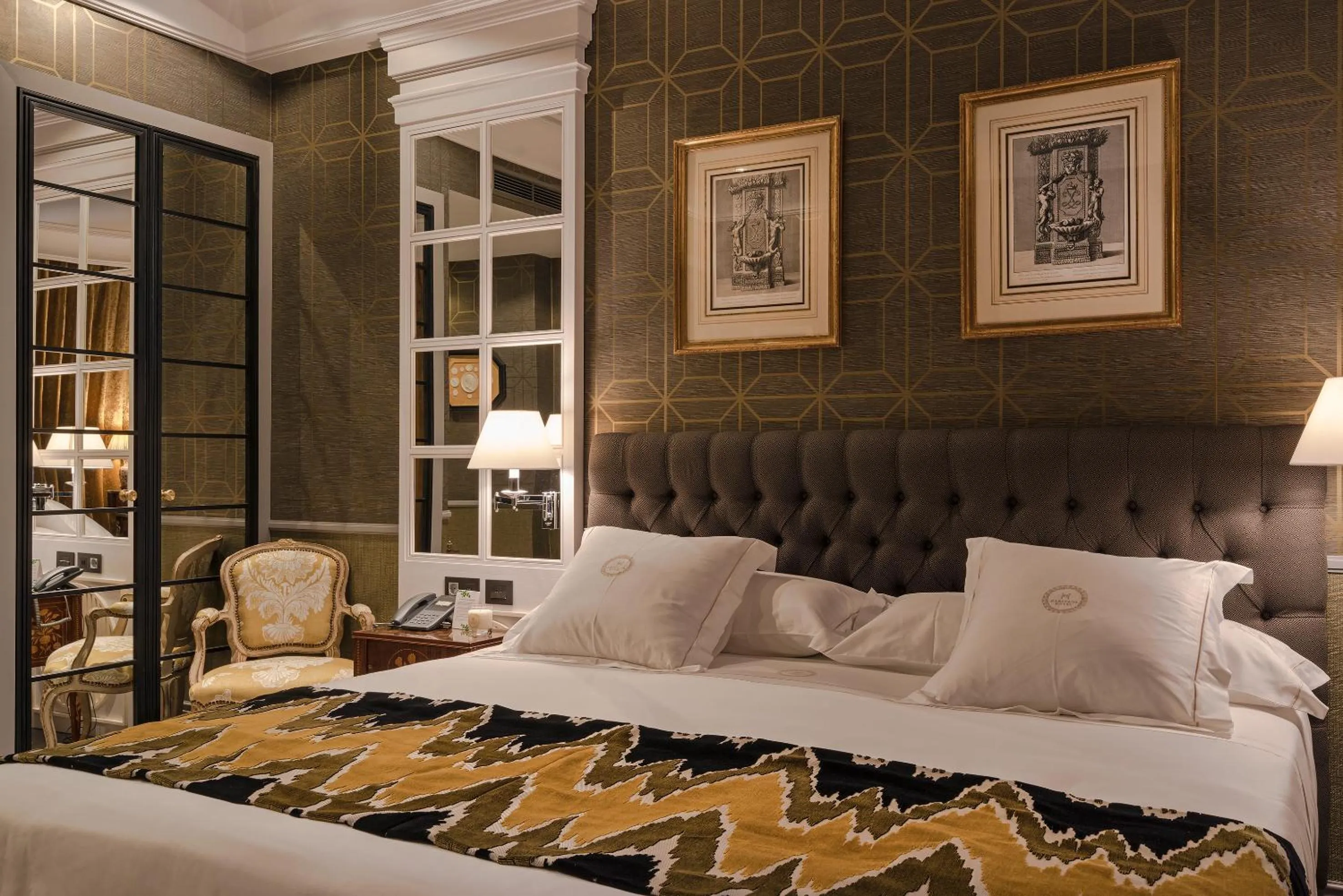 Bed in Relais & Châteaux Heritage Hotel