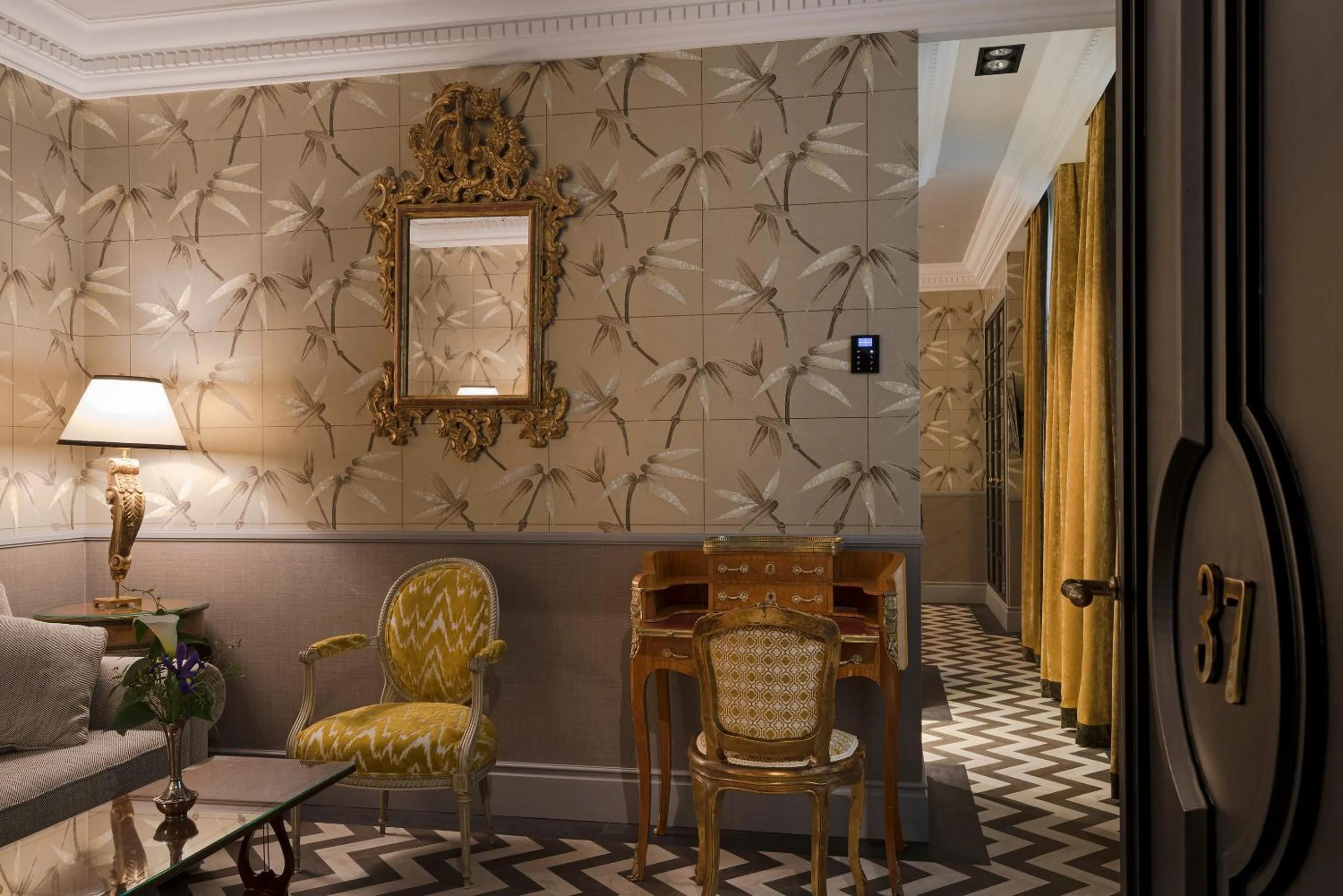 Seating area in Relais & Châteaux Heritage Hotel