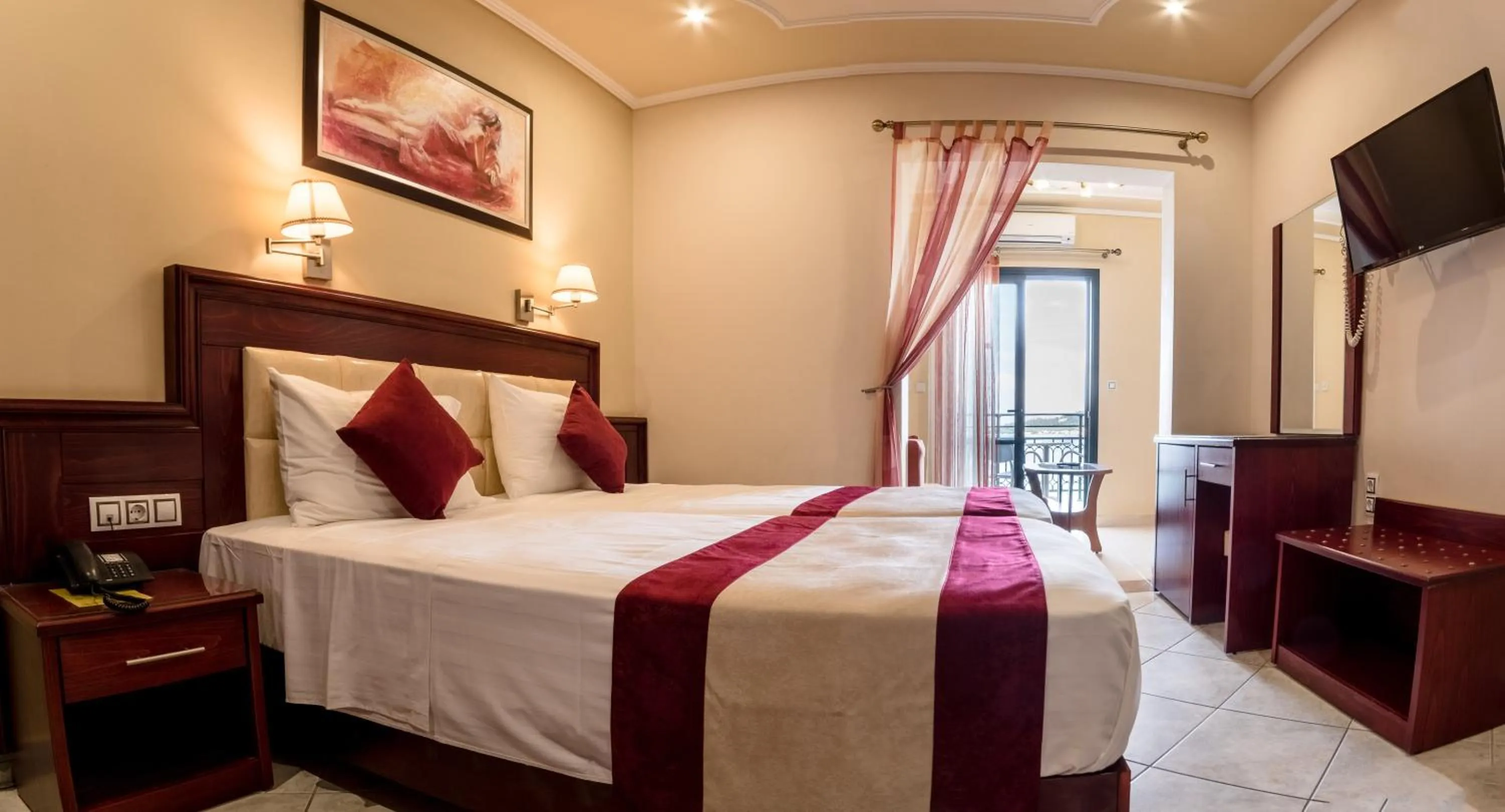 Bed in Hotel Villa Nisteri