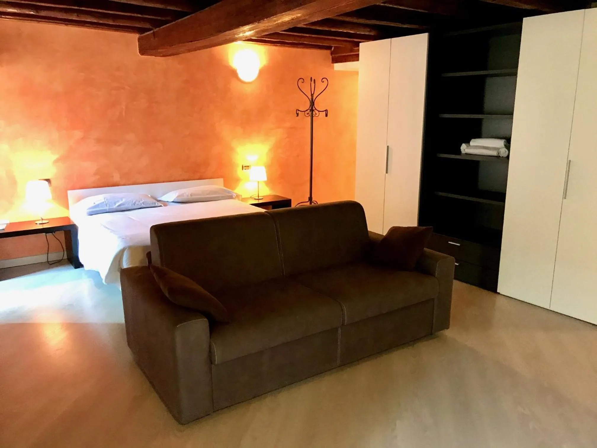 Living room, Bed in Room Verona Ai Duchi