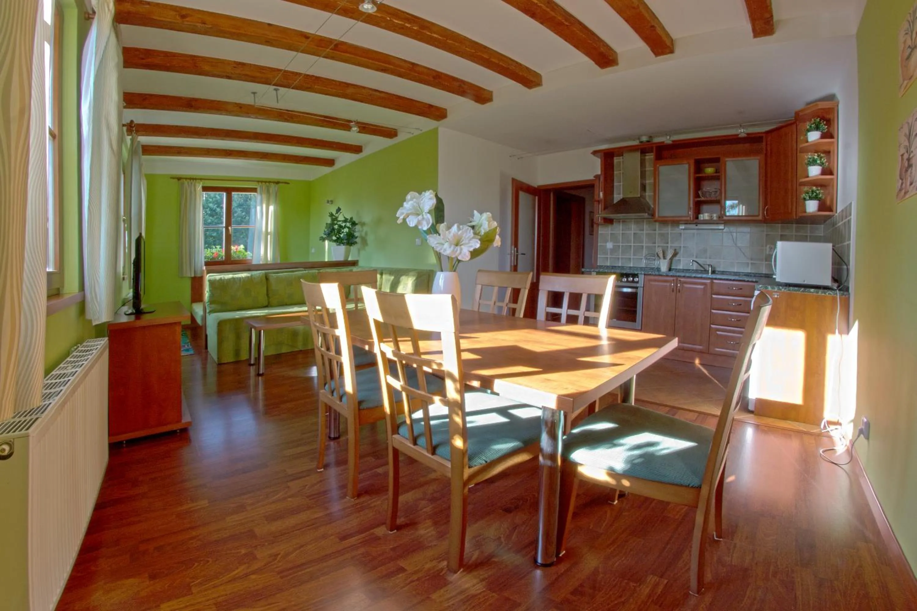 Kitchen or kitchenette in Apartmán Lípa-Lipno