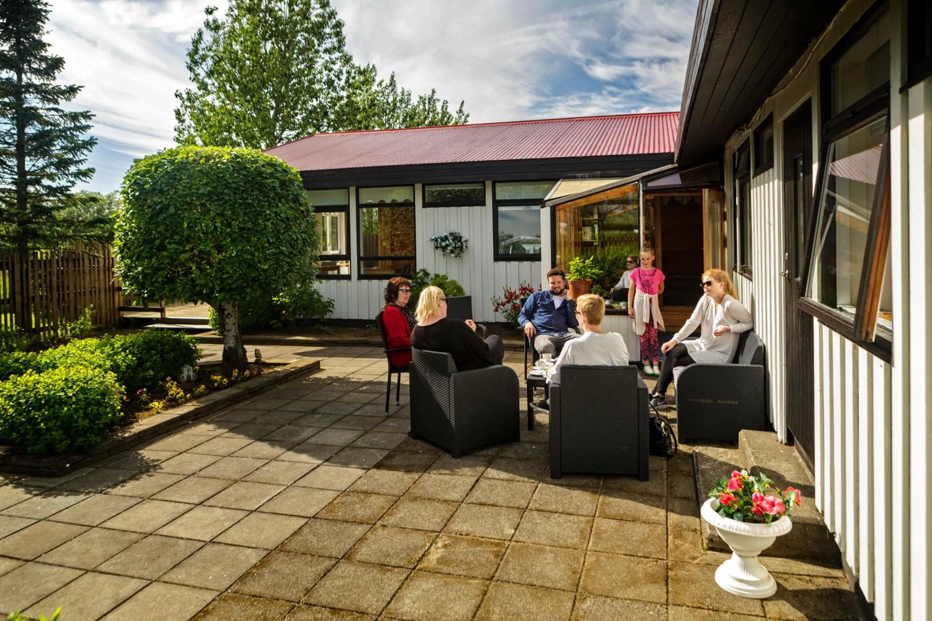 Patio in South Central Guesthouse