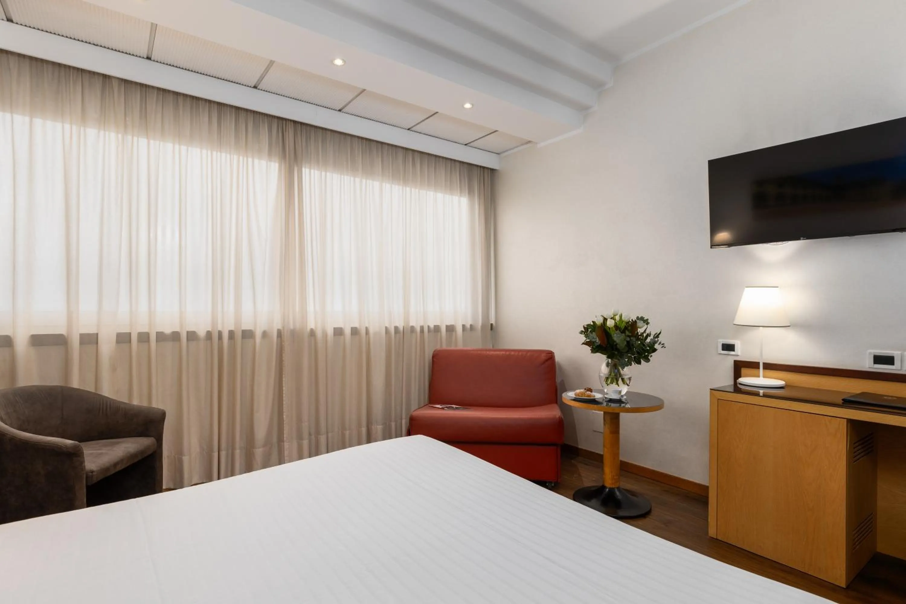 Bedroom, Bed in Hotel Minerva