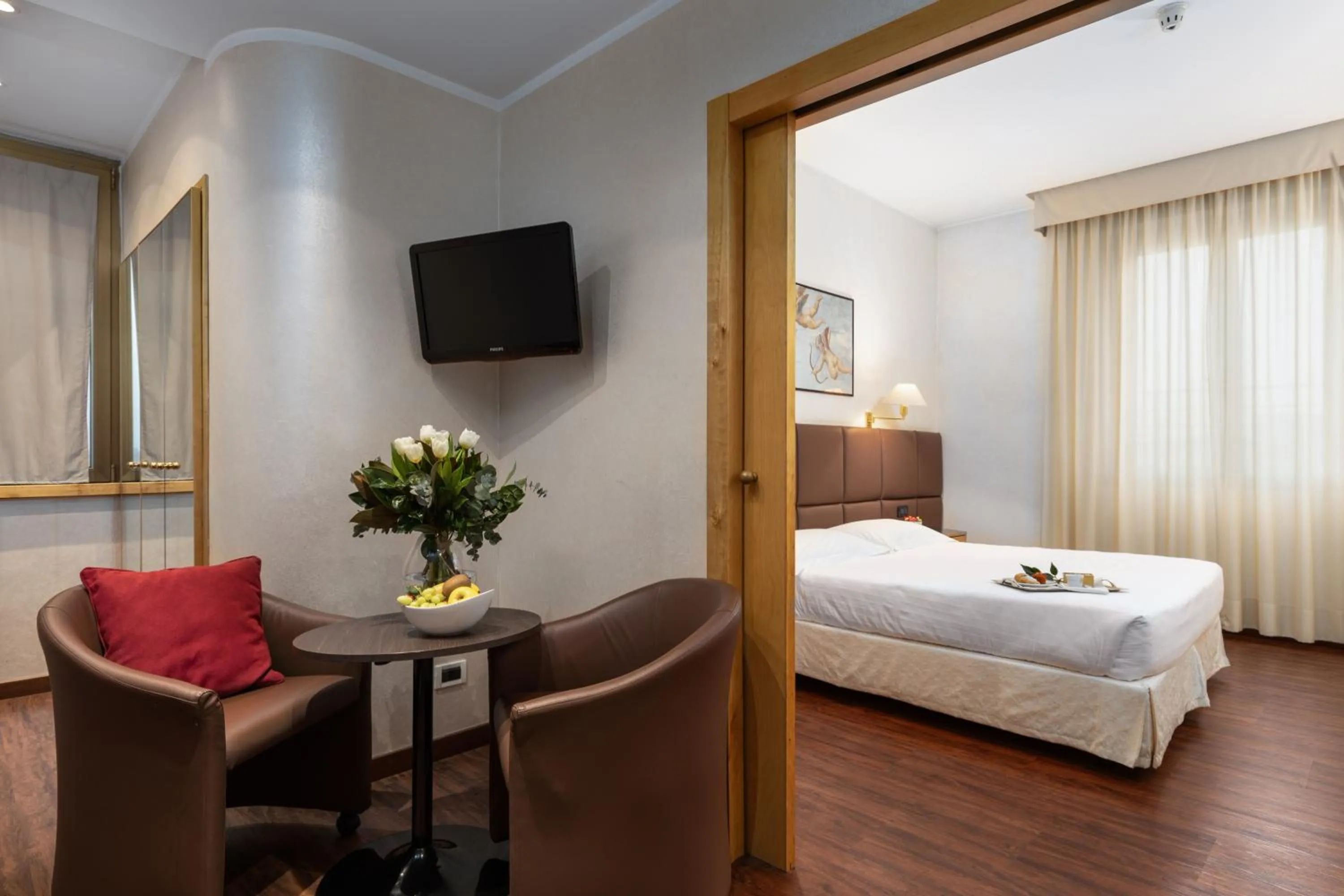 Bedroom, Bed in Hotel Minerva