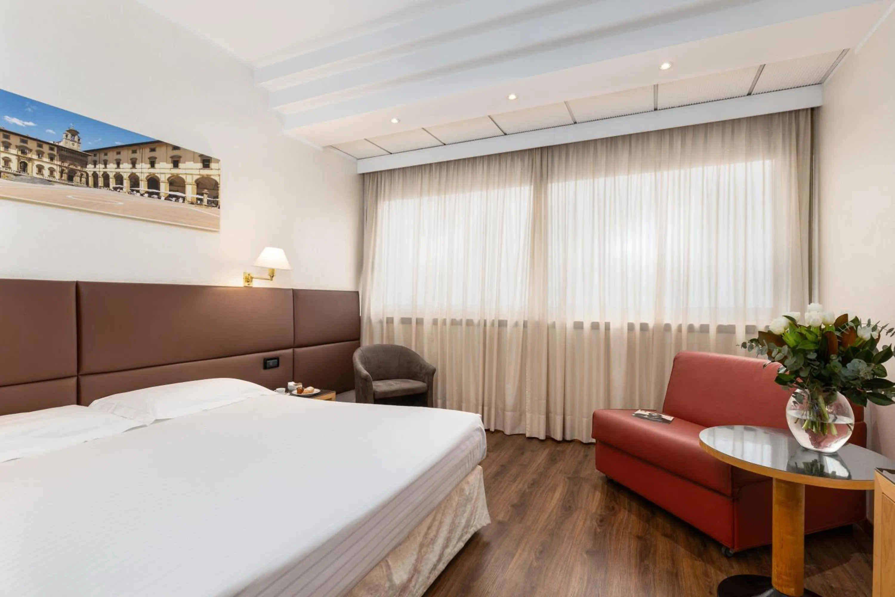 Bedroom, Bed in Hotel Minerva