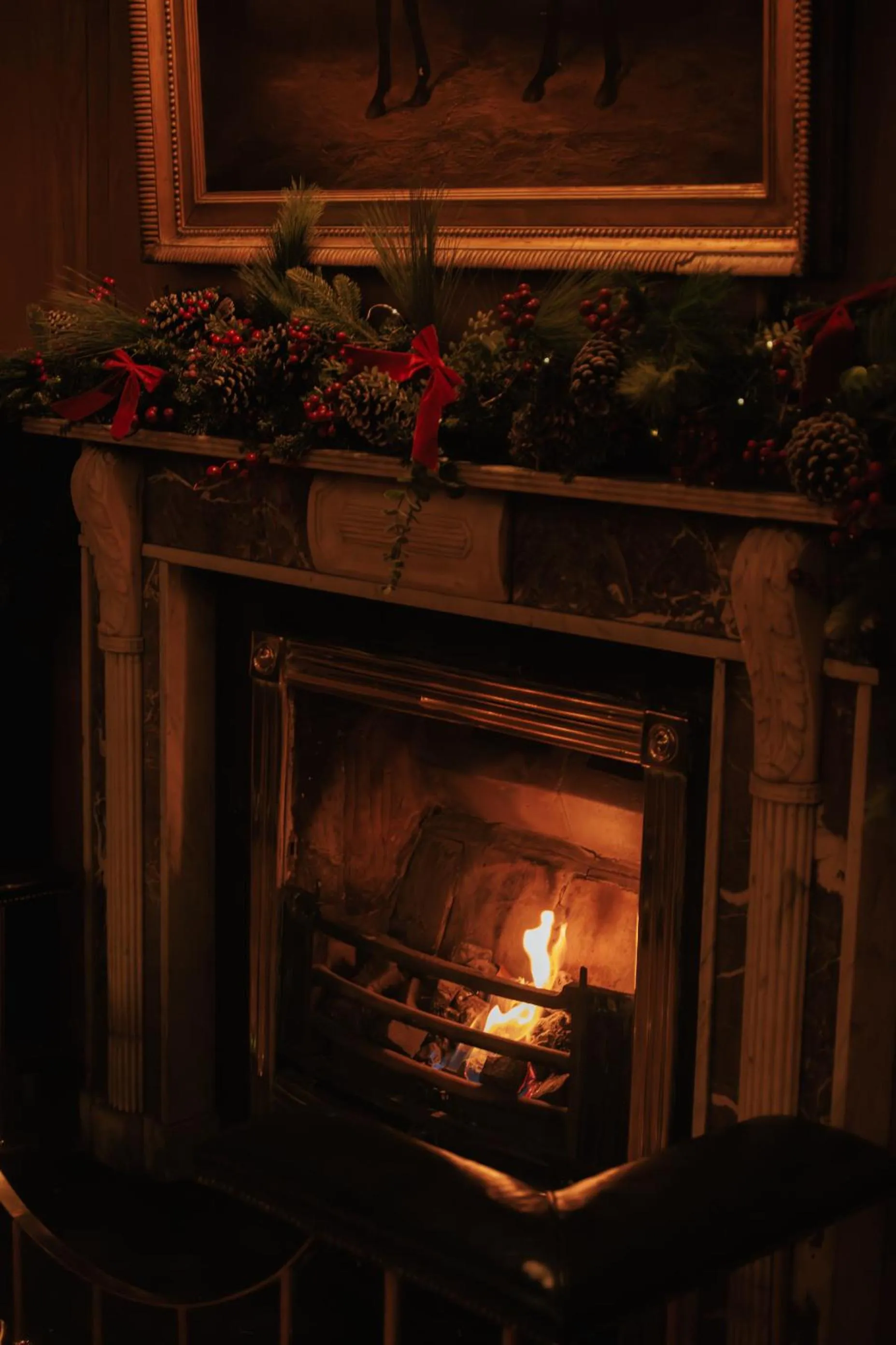 fireplace in The Dunraven, Adare