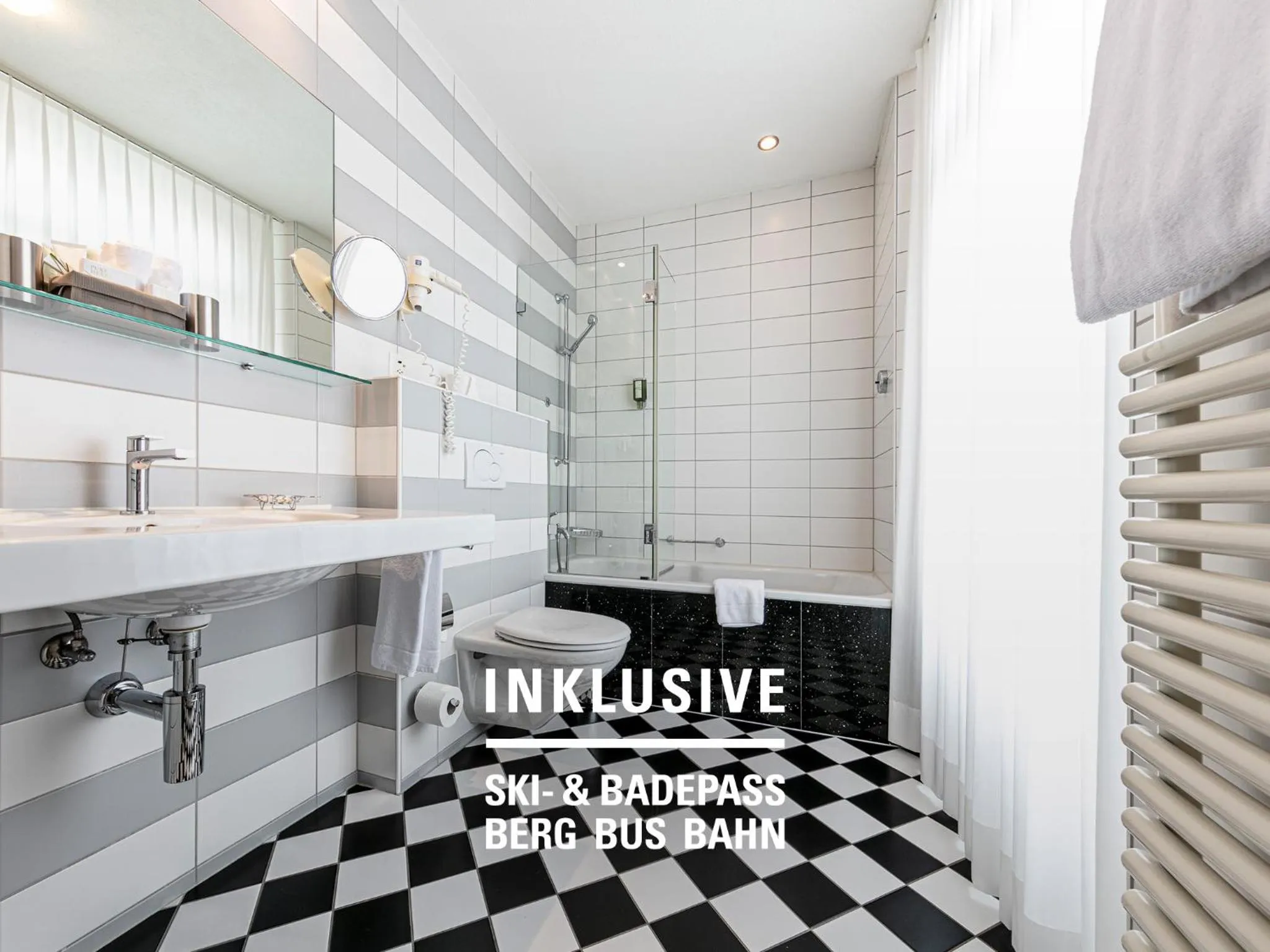 Bathroom in Hotel Belvedere Scuol