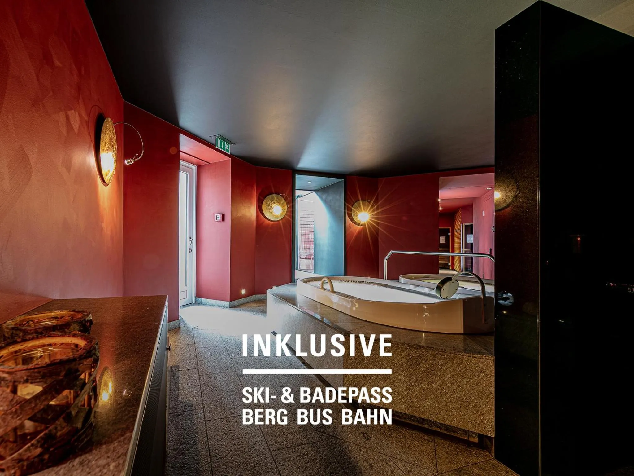 Hot Tub in Hotel Belvedere Scuol