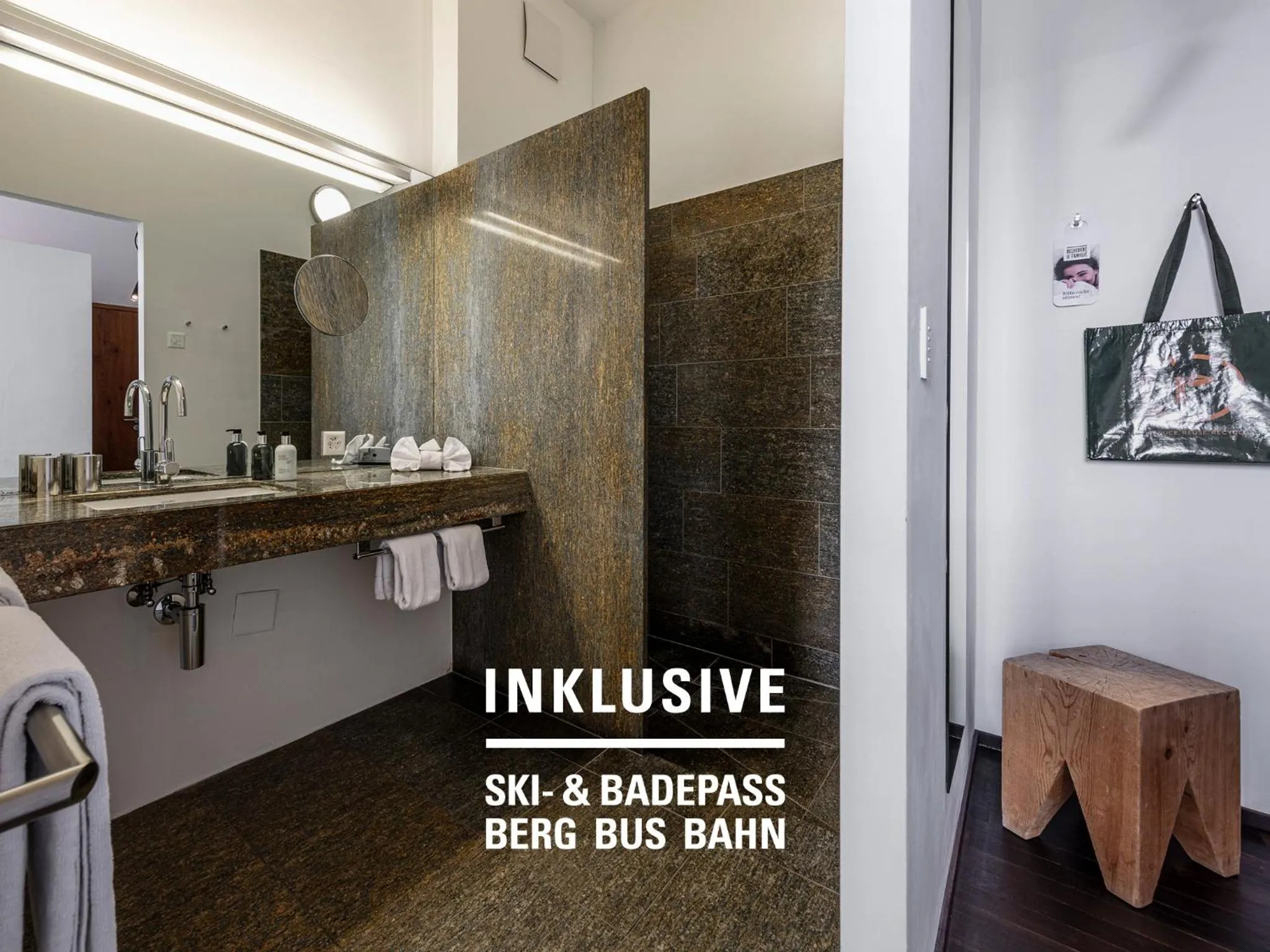 Bathroom in Hotel Belvedere Scuol