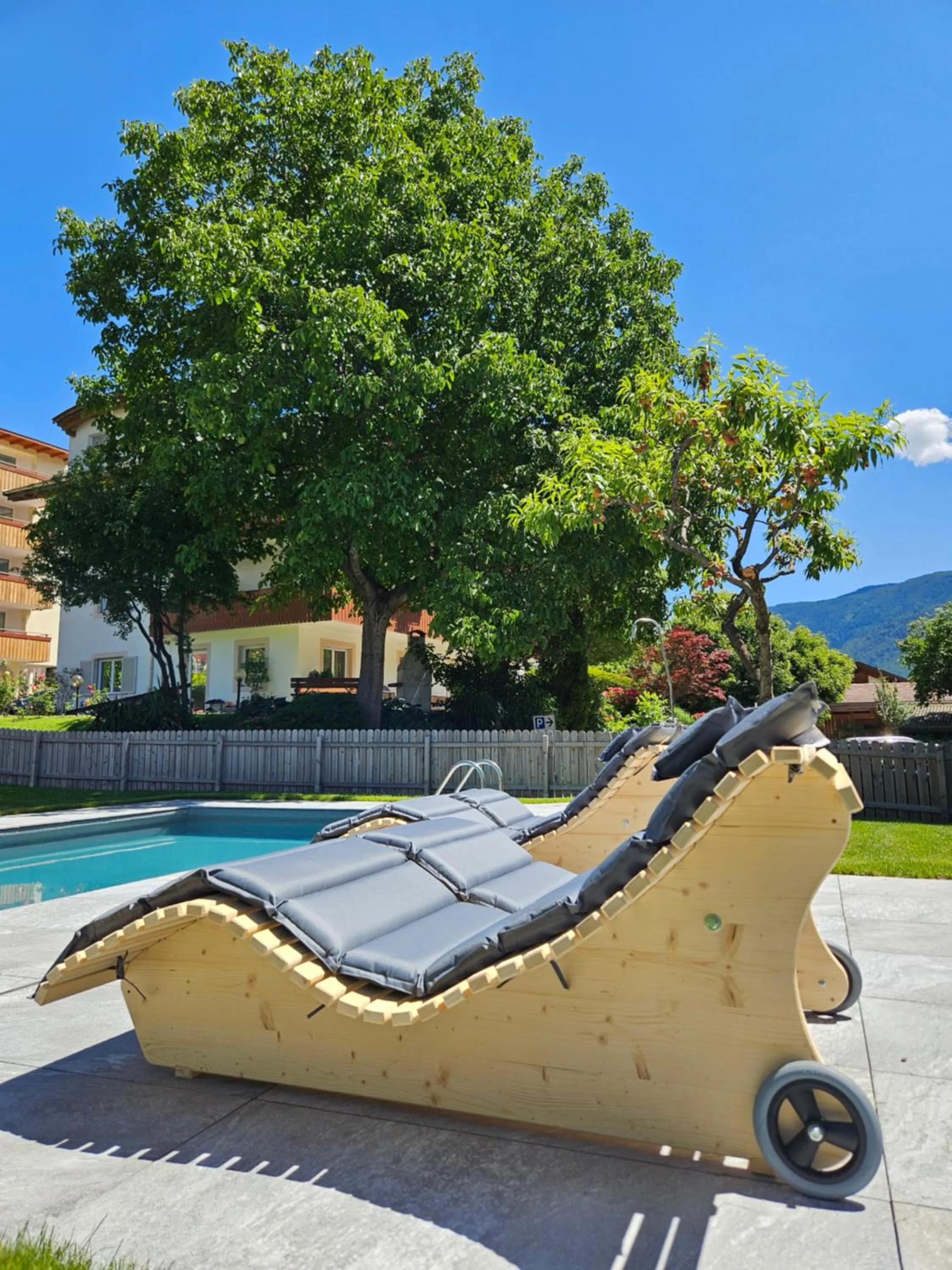 Swimming pool in Garni Schmiedhof