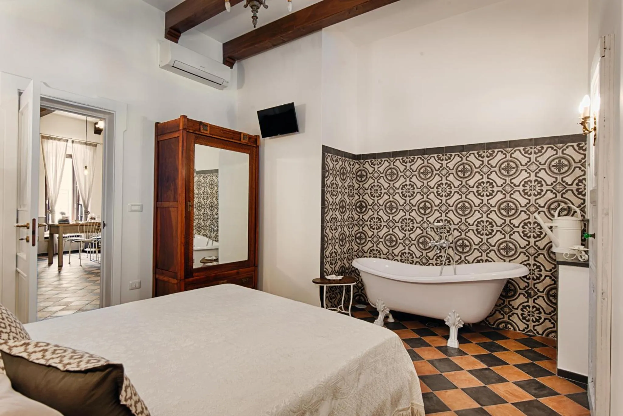 Bed in Sacratum B&B Suite Spa