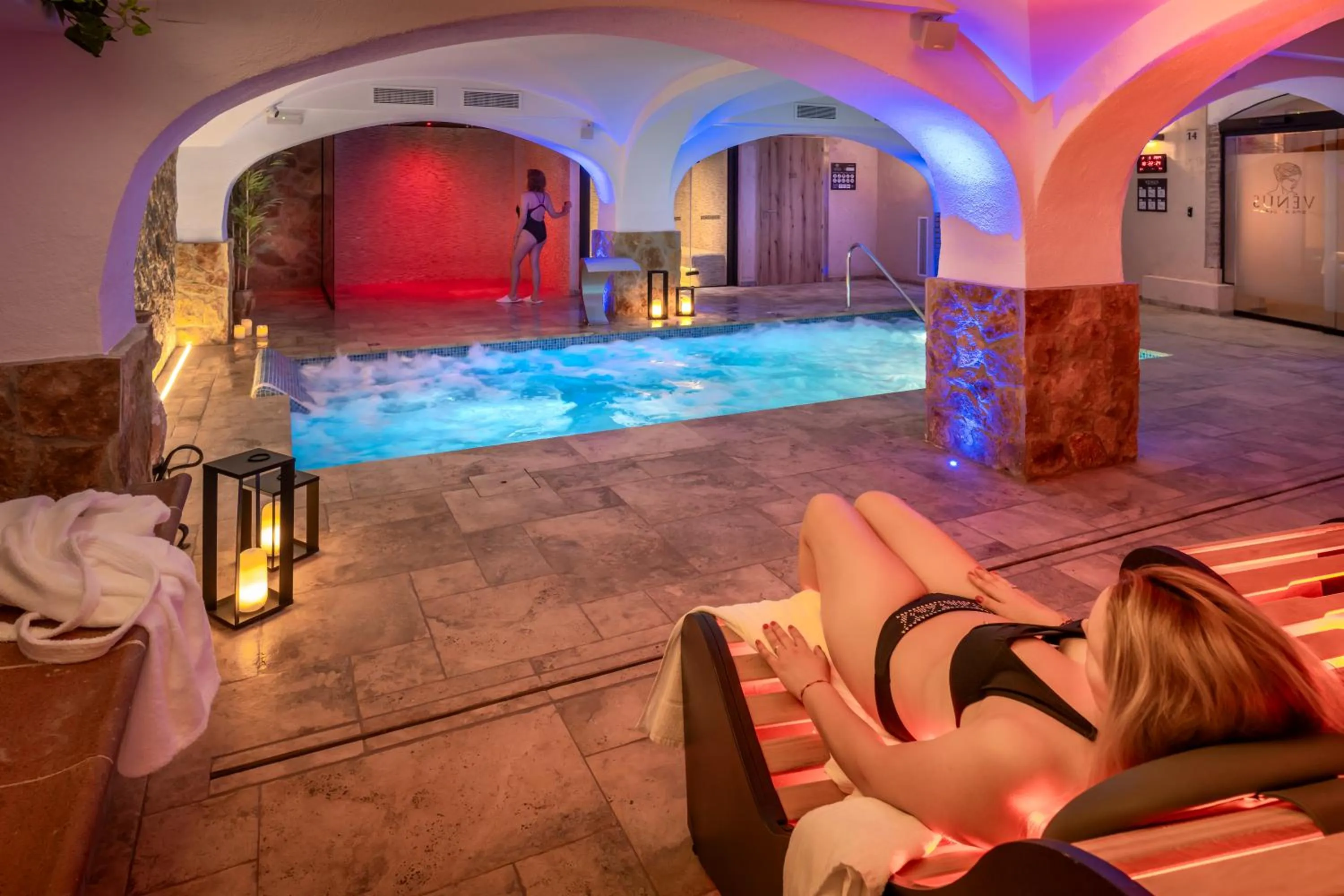 Spa and wellness centre/facilities in Hotel GHT Neptuno-Tossa & Venus SPA