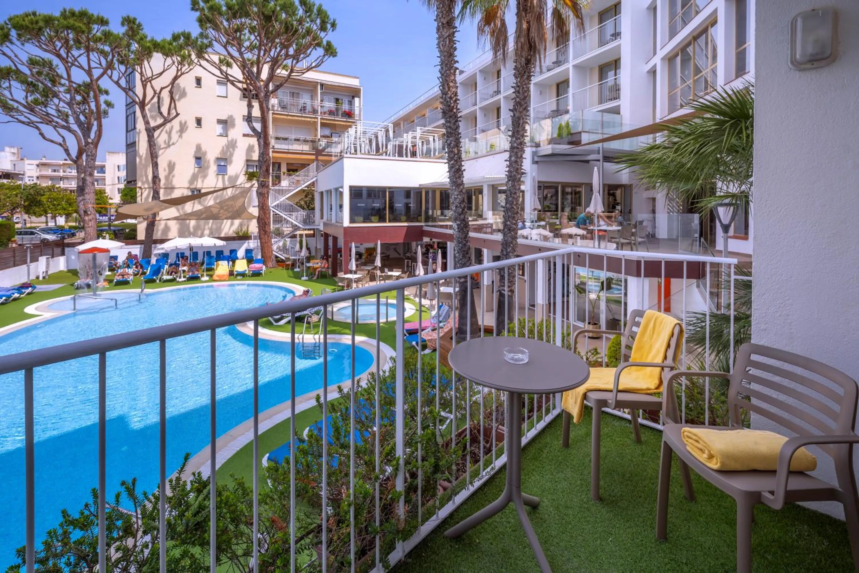 Pool view in GHT Costa Brava & Spa