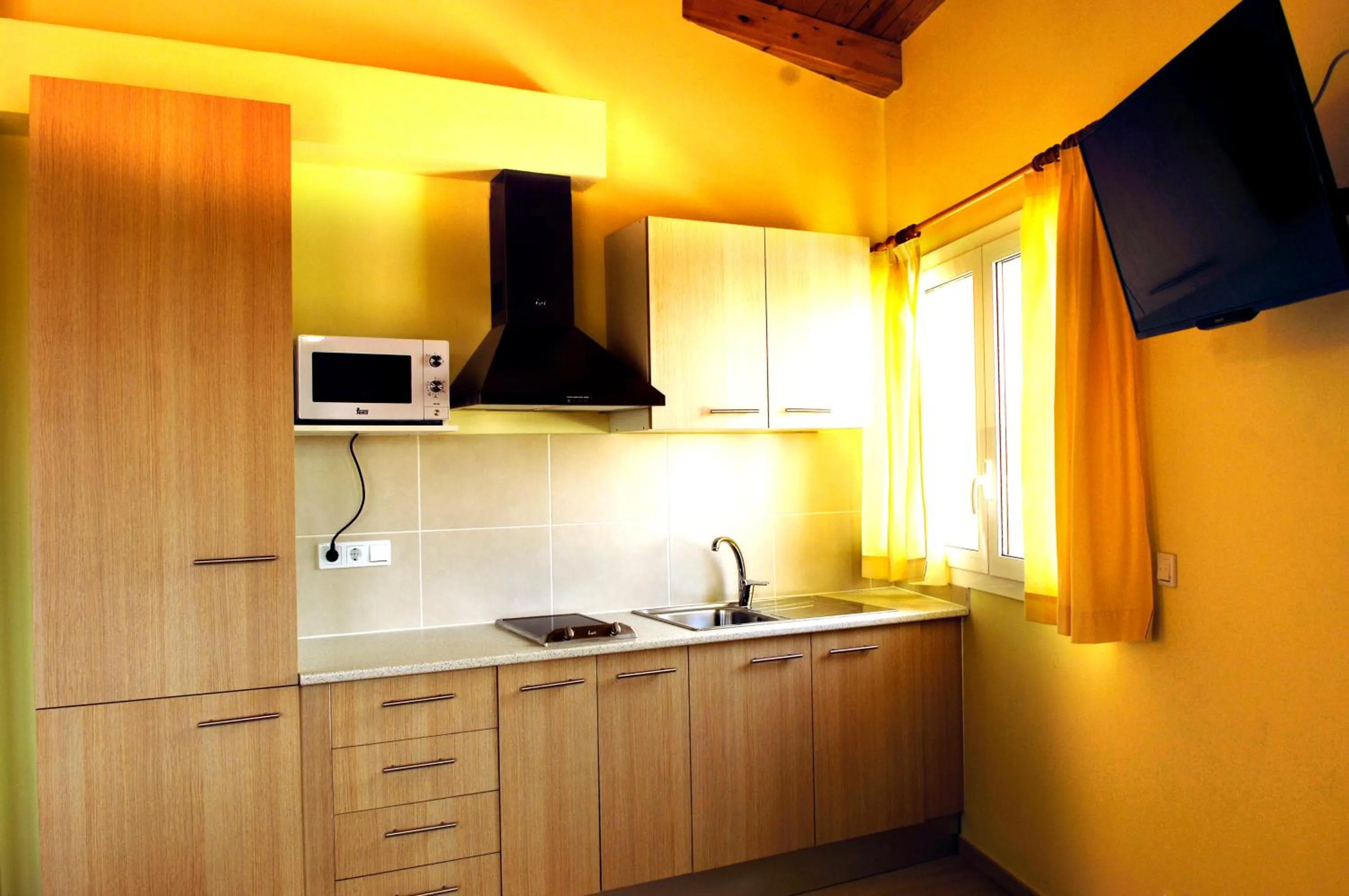 Kitchen or kitchenette in Apartamentos Giuliano