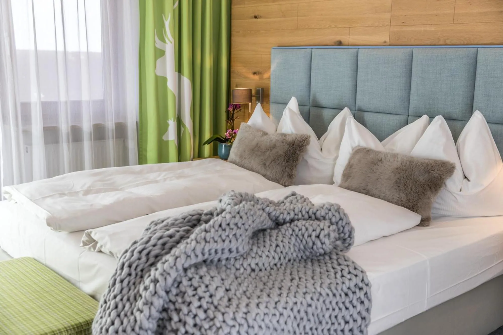 Bedroom, Bed in Das Aunhamer Suite & Spa Hotel