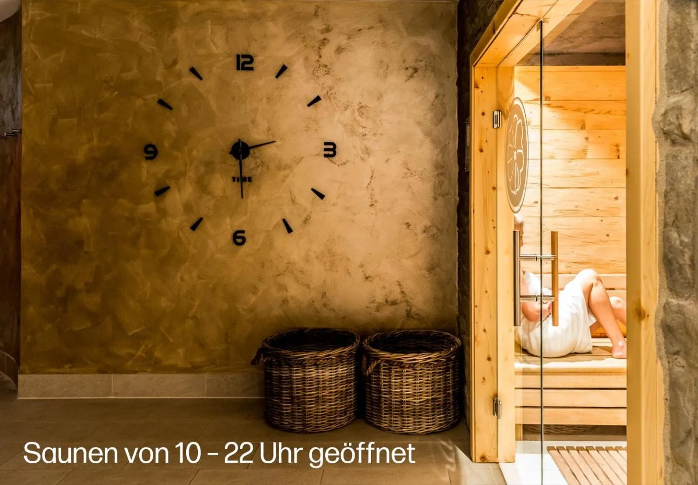 Sauna in Das Aunhamer Suite & Spa Hotel