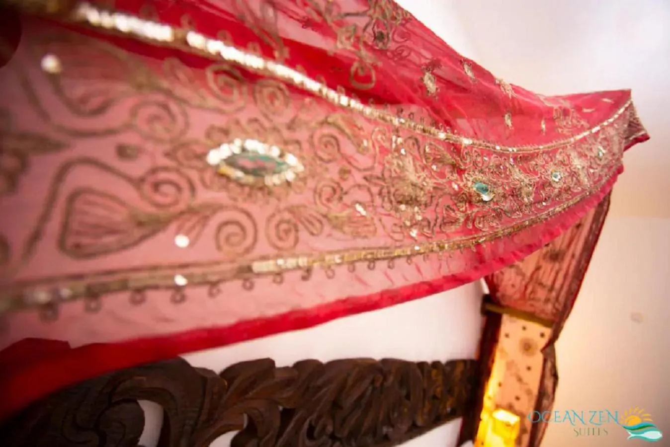Decorative detail, Bed in Ocean Zen Suites on 5th Avenue - Adults Only