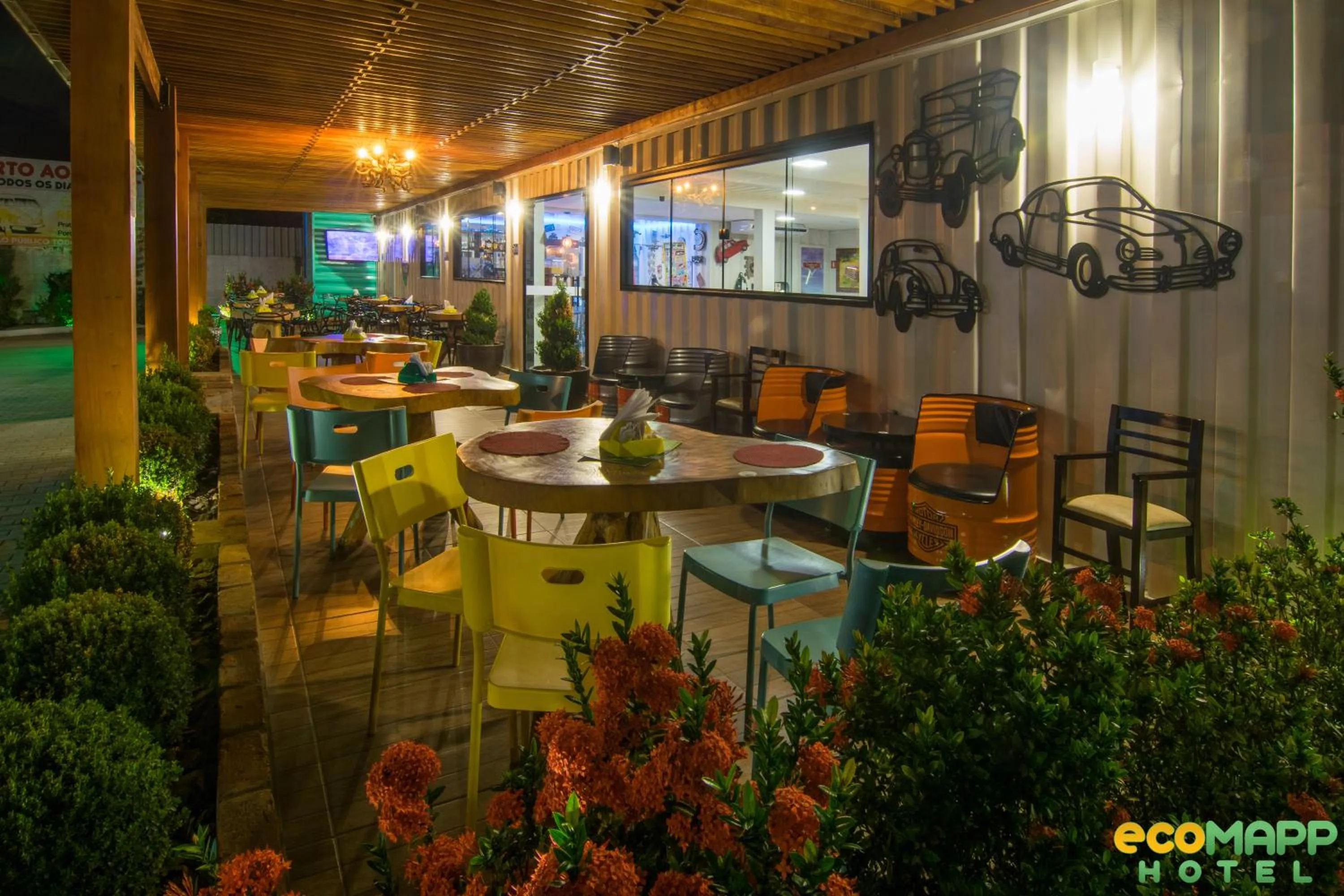 Patio in EcoMAPP Hotel