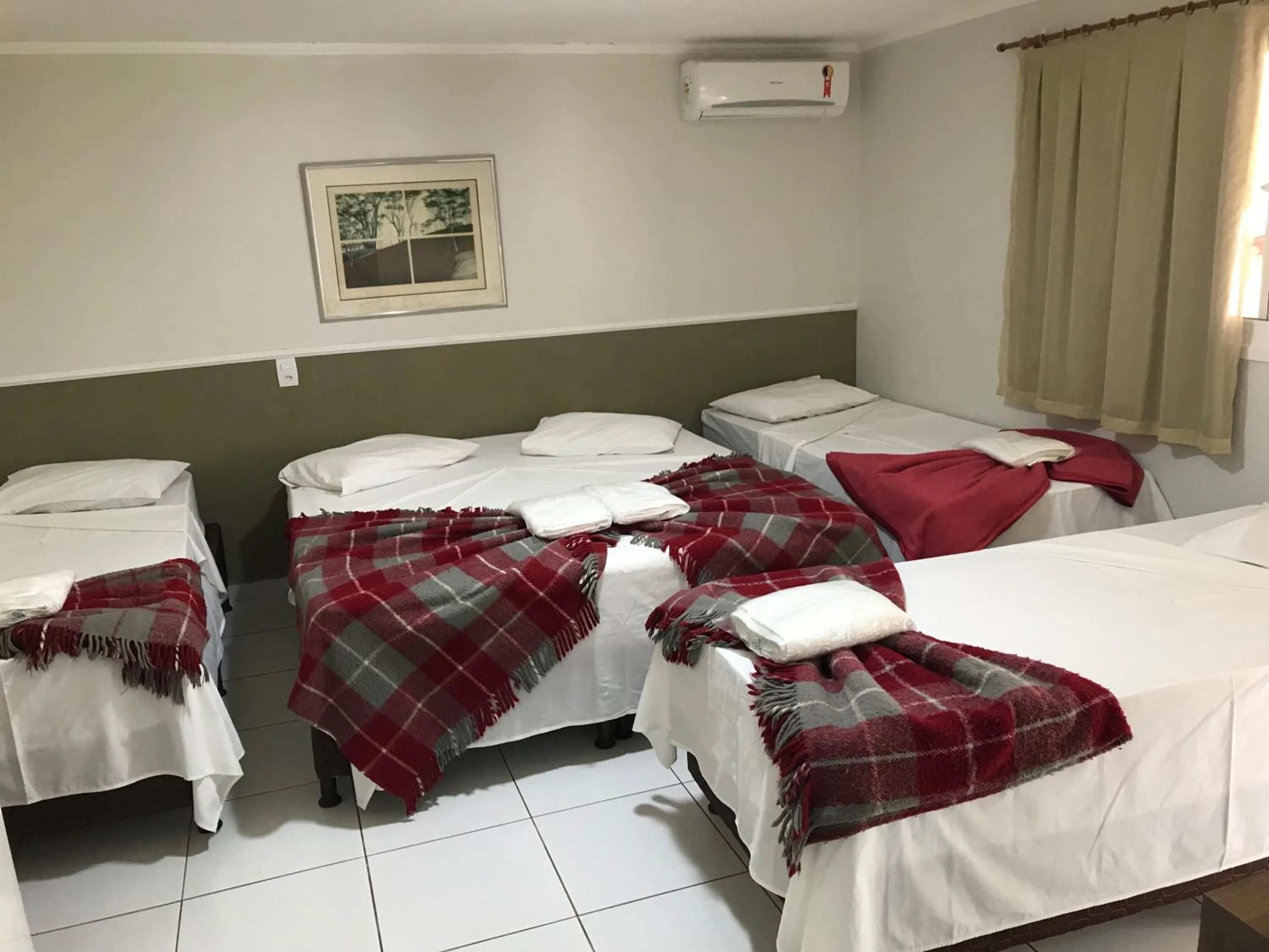 Bed in Hotel Pousada Mato Grosso