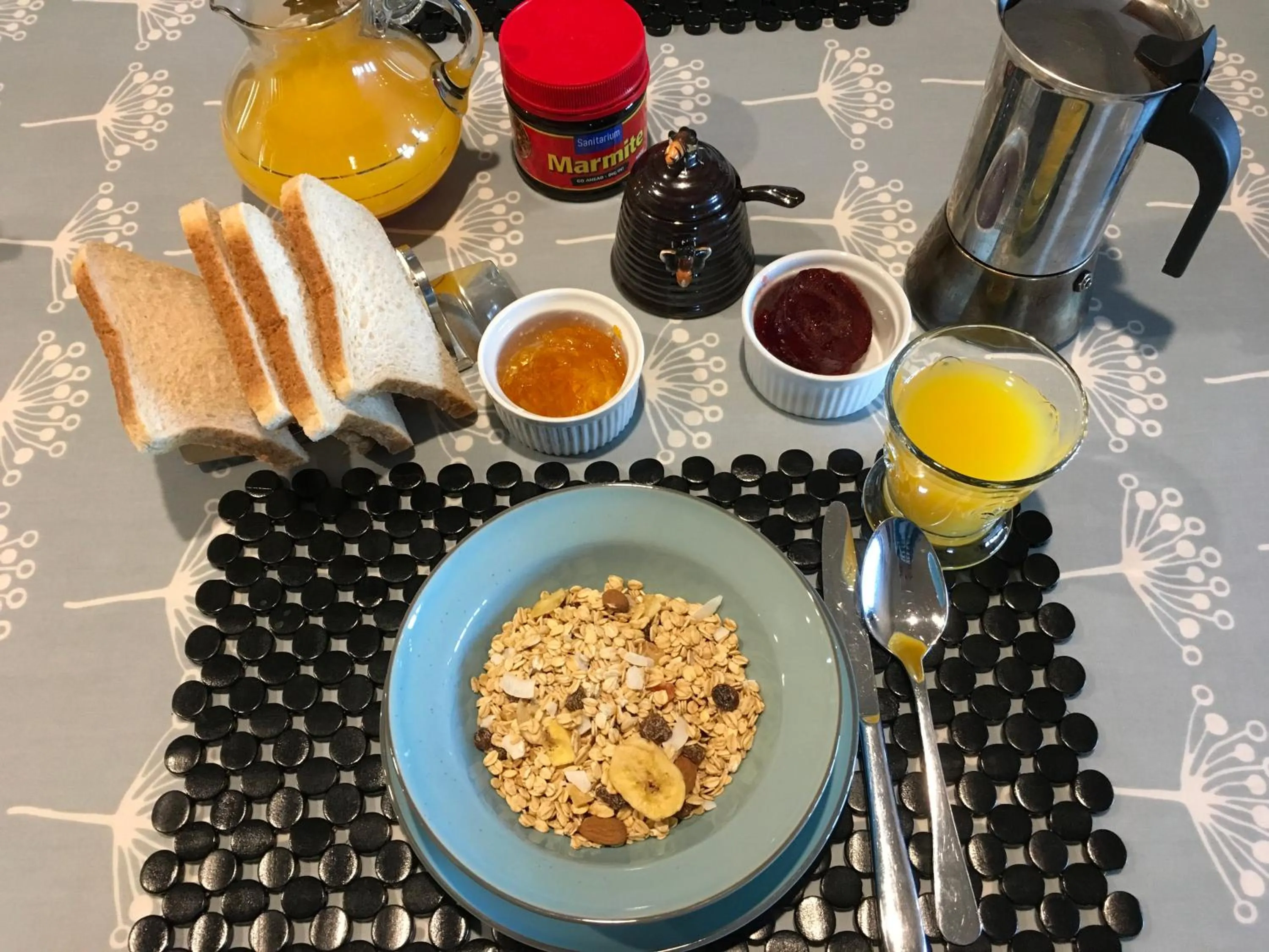 Continental breakfast in Languor B&B