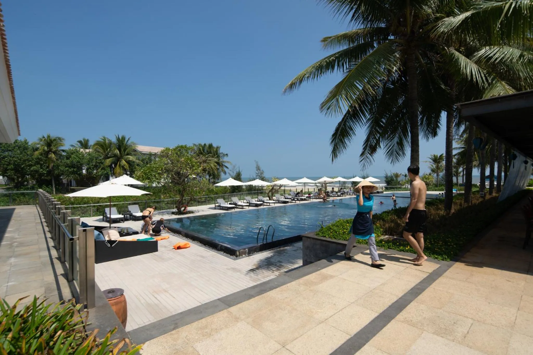 Swimming pool in Villa Tourane