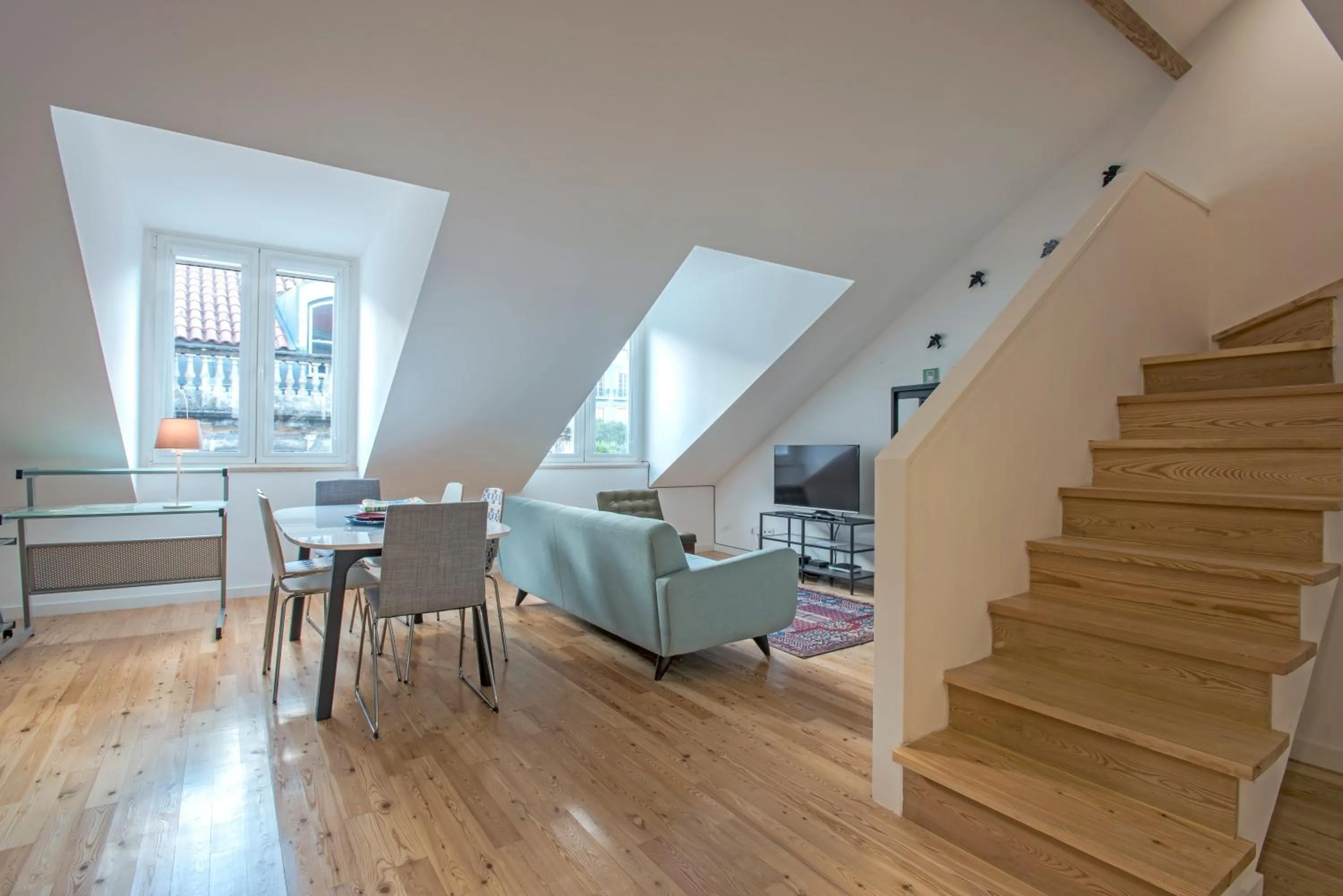 Living room in Downtown Boutique Duplex