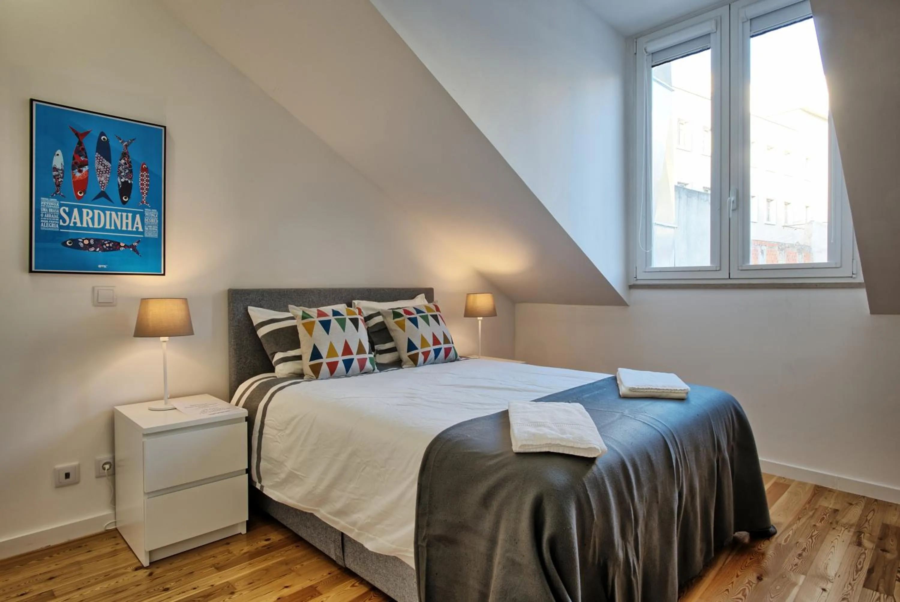 Bedroom, Bed in Downtown Boutique Duplex