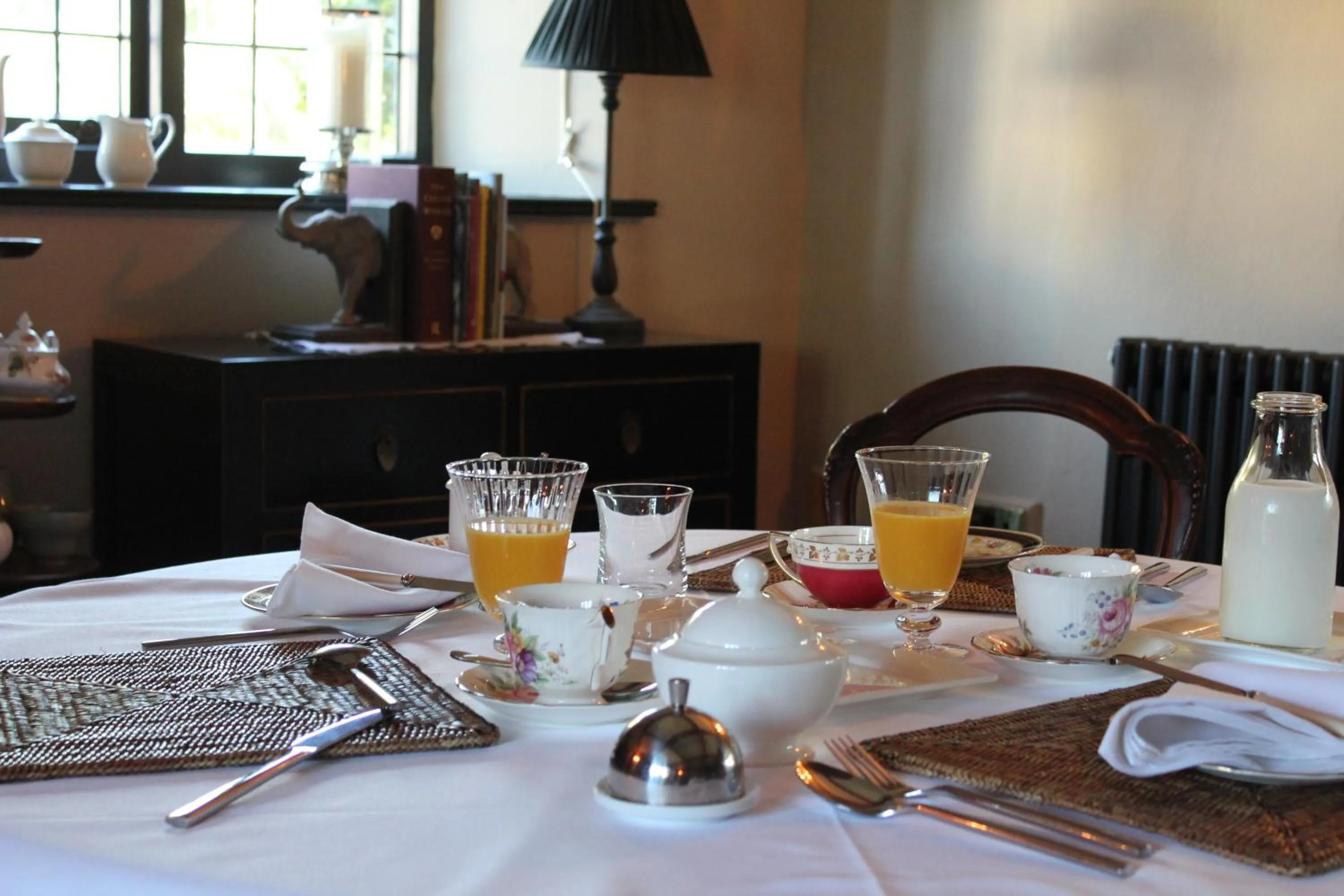 Continental breakfast in West Knole House Somerset