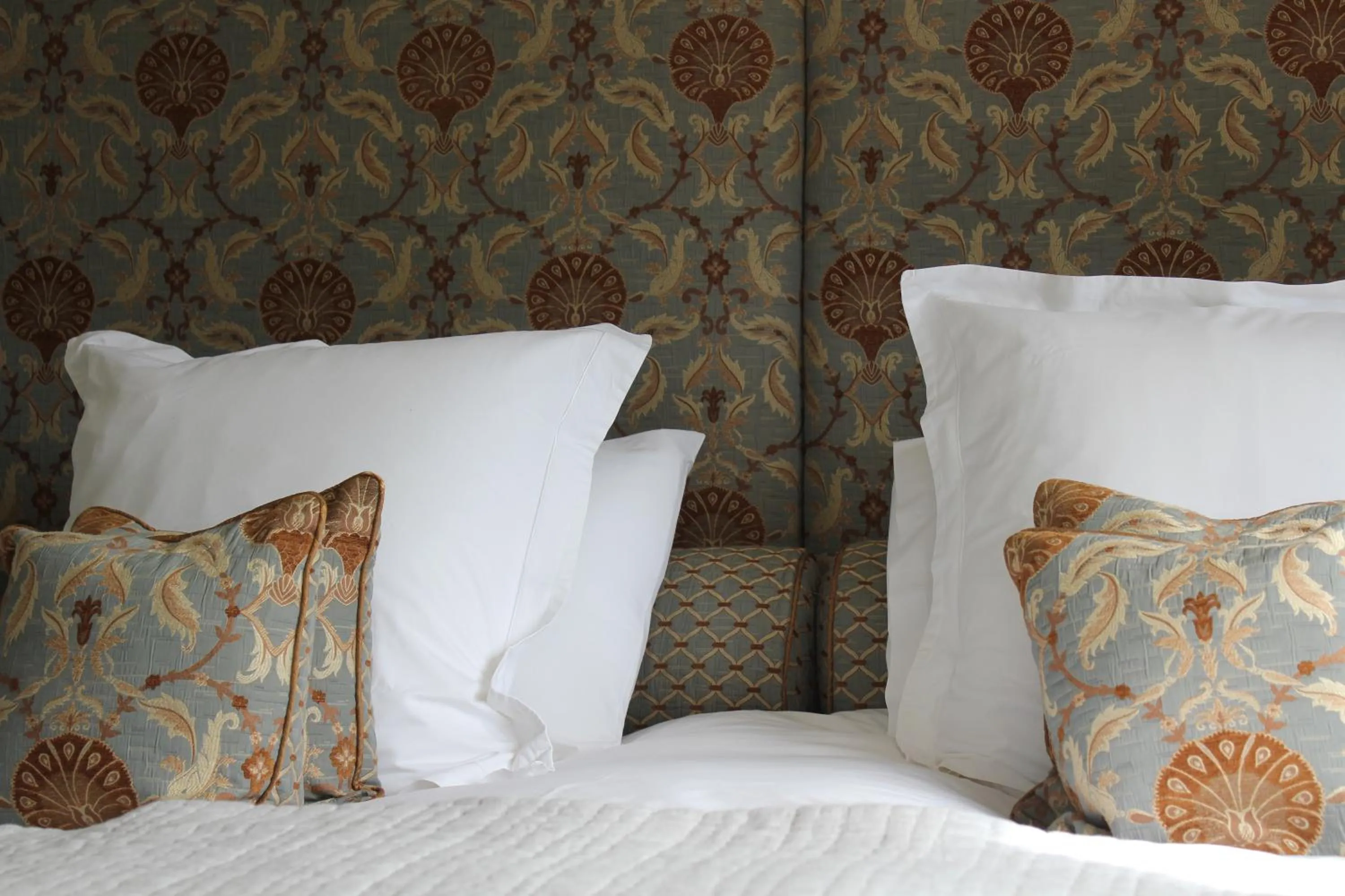 Decorative detail, Bed in West Knole House Somerset