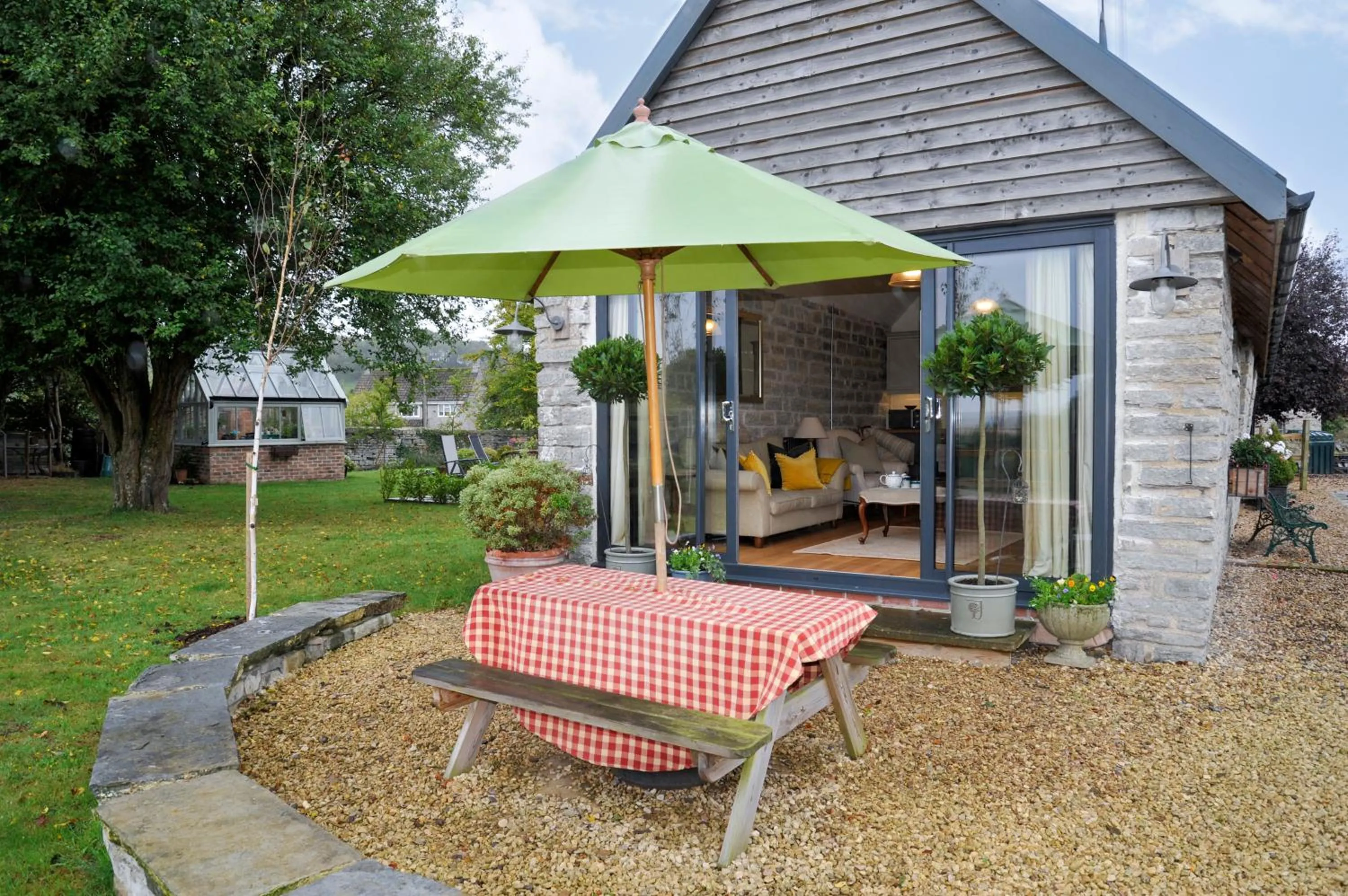 Patio in West Knole House Somerset