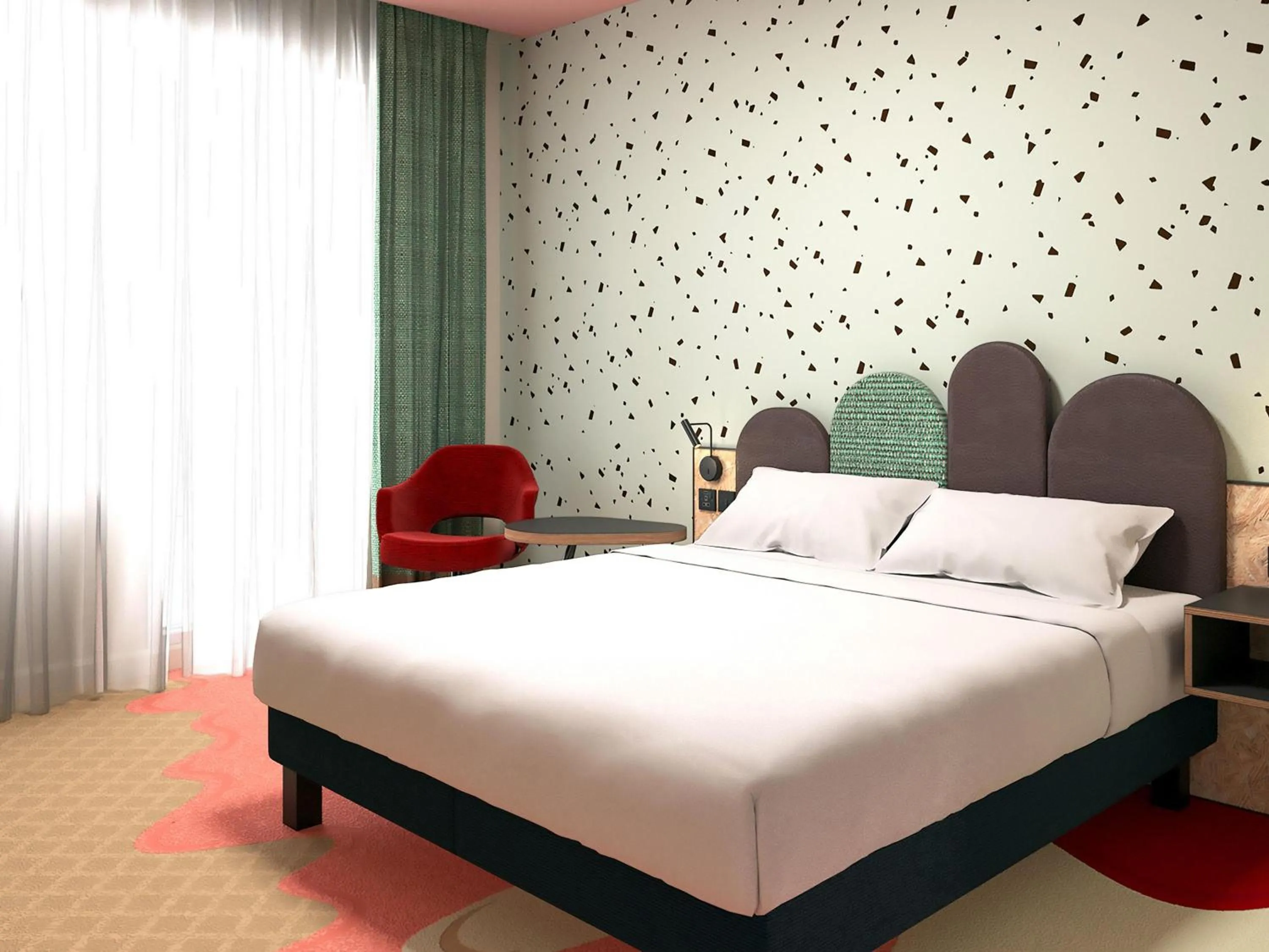 Bedroom, Bed in ibis Styles Bournemouth