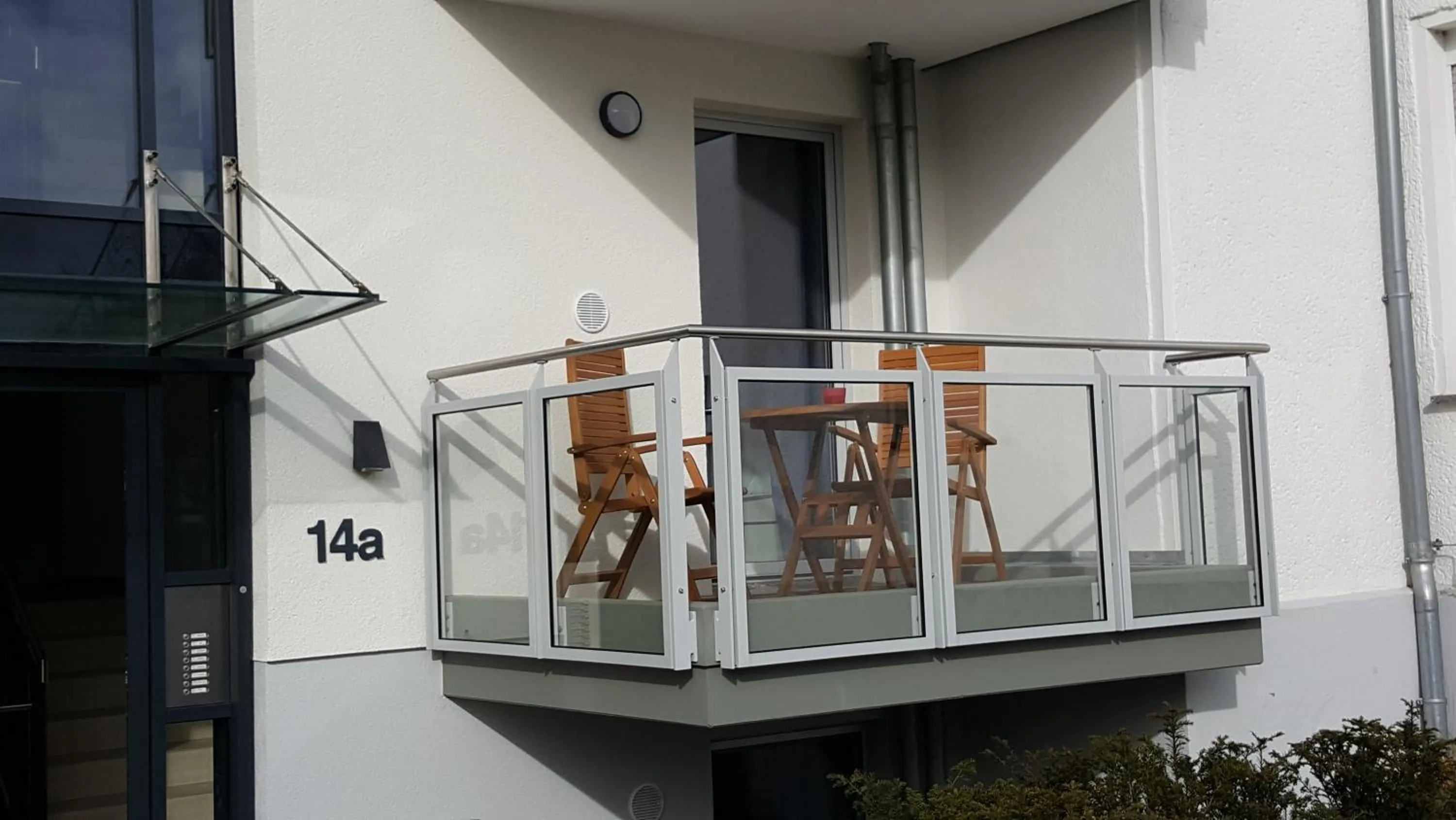 Balcony/Terrace in Ferienwohnung Dünenperle