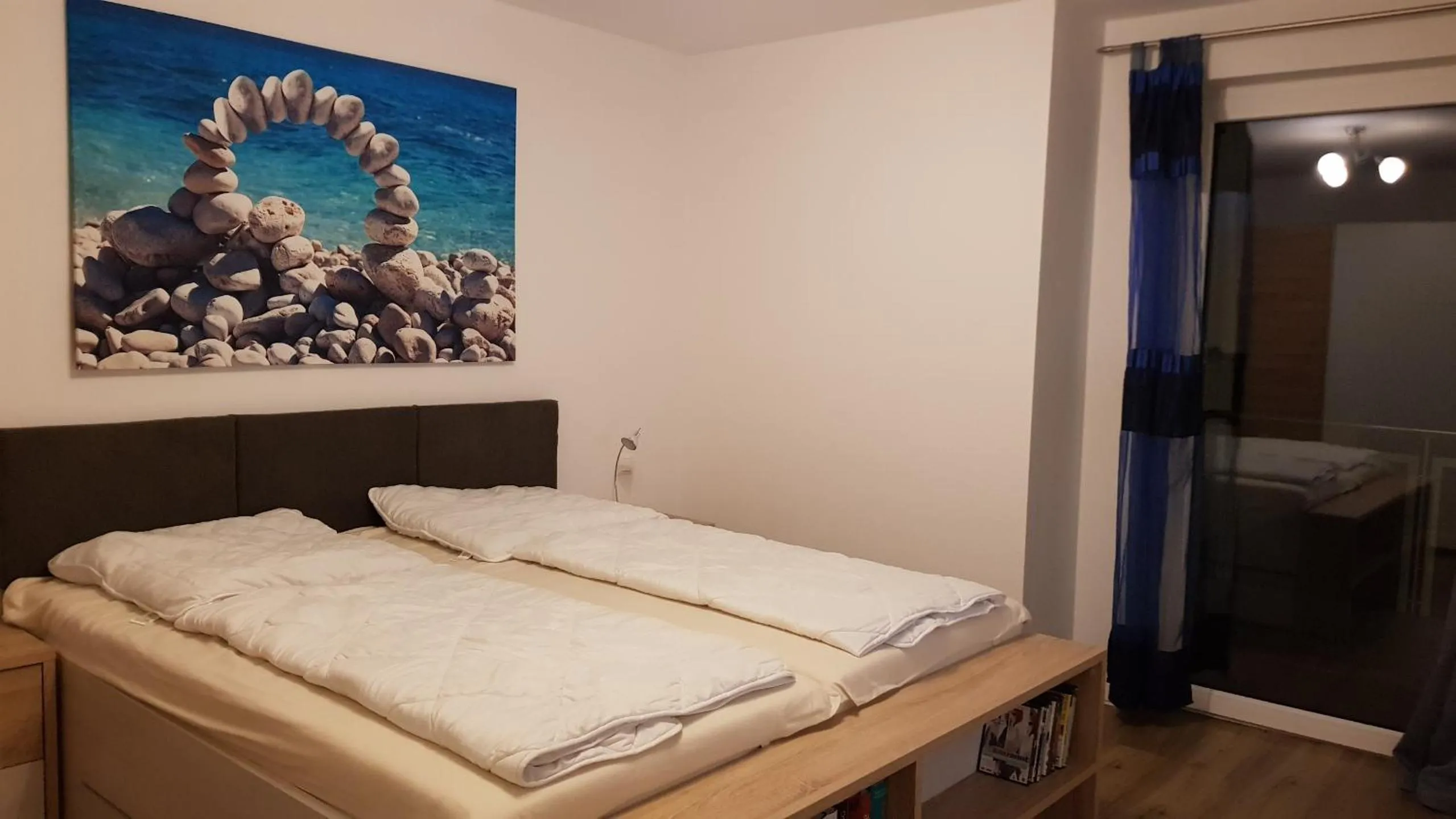 Bedroom, Bed in Ferienwohnung Dünenperle
