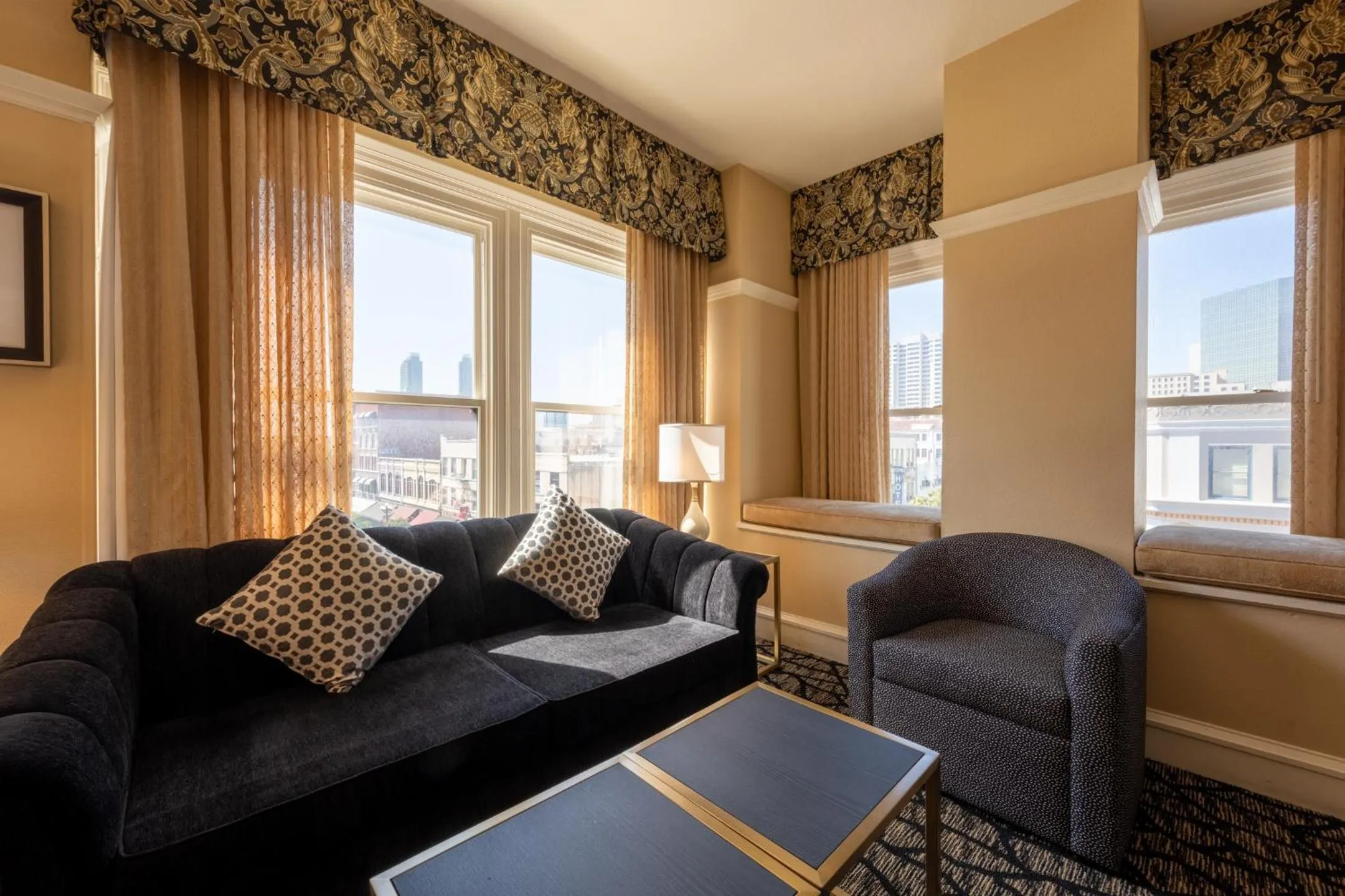 Living room in Gaslamp Plaza Suites