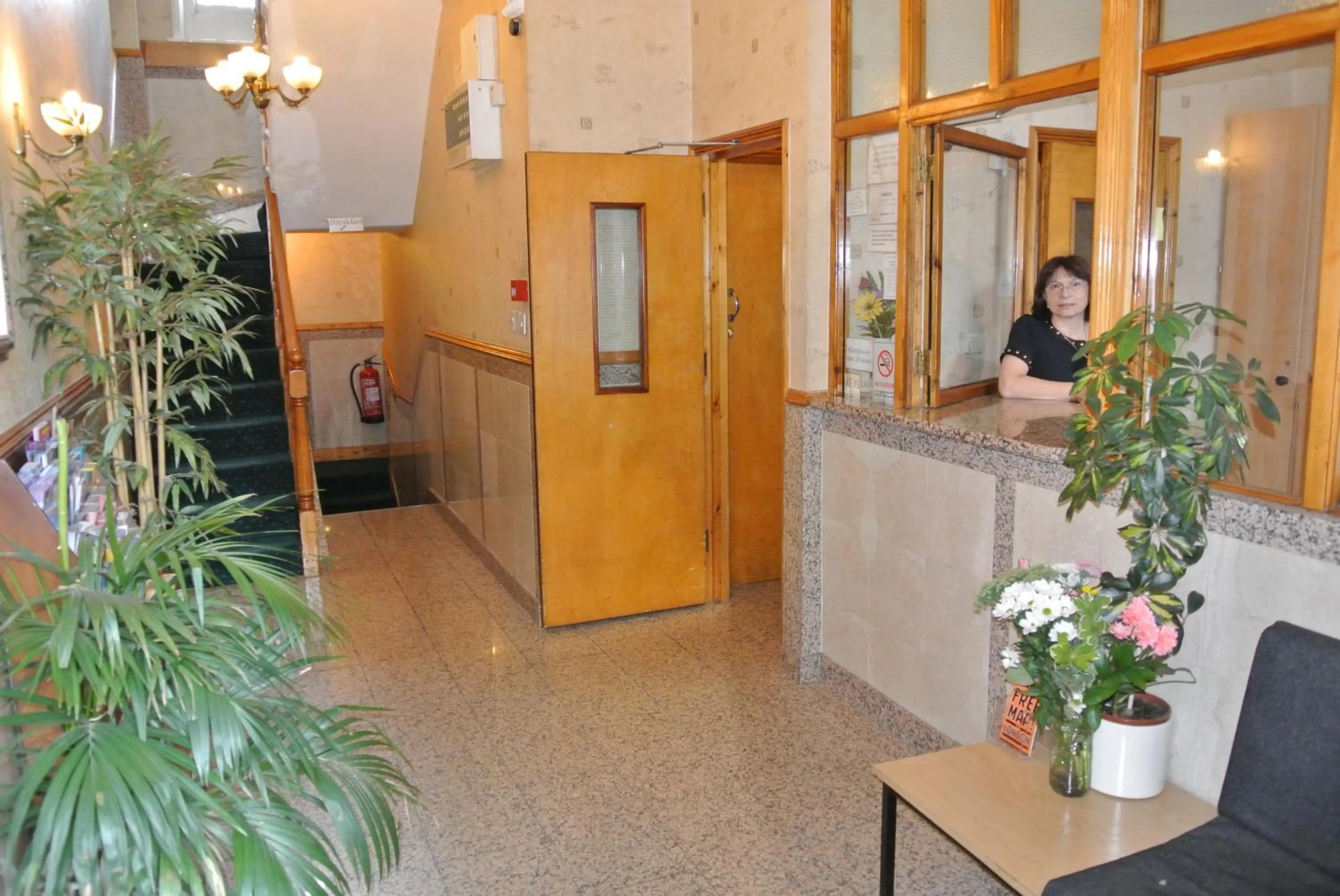 Lobby or reception in European Hotel