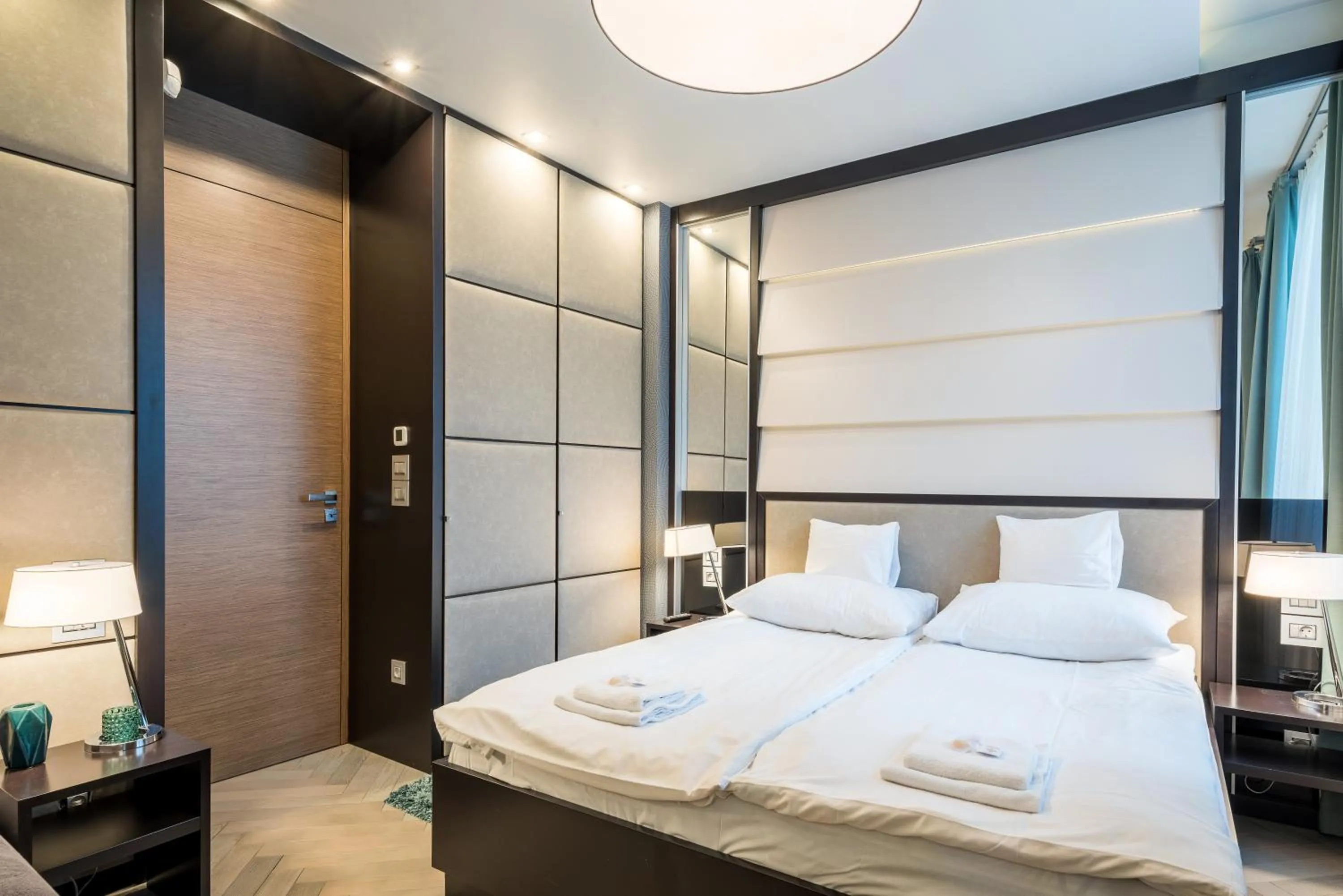 Bed in Castle Apartments Budapest