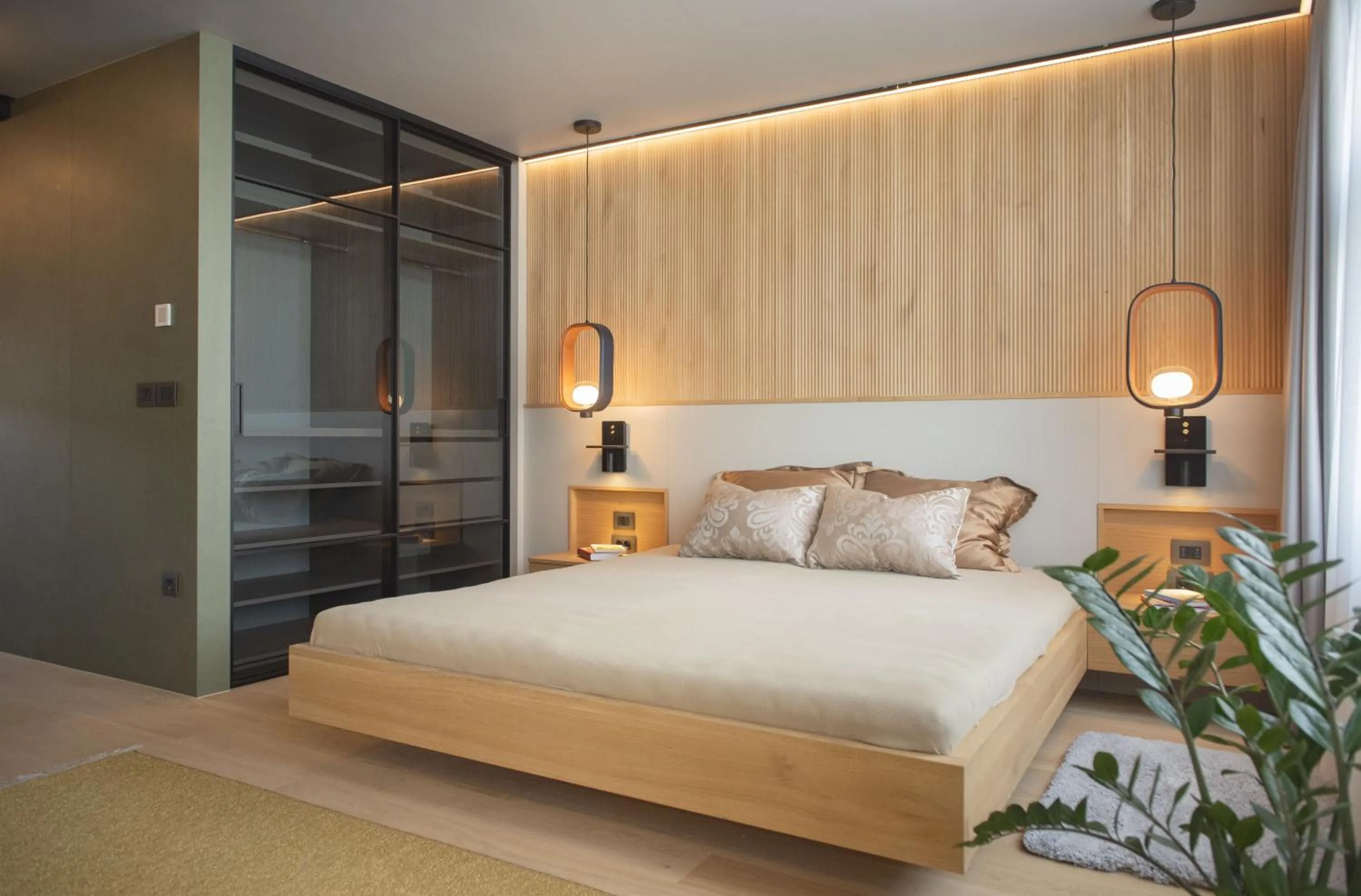 Bed in Castle Apartments Budapest