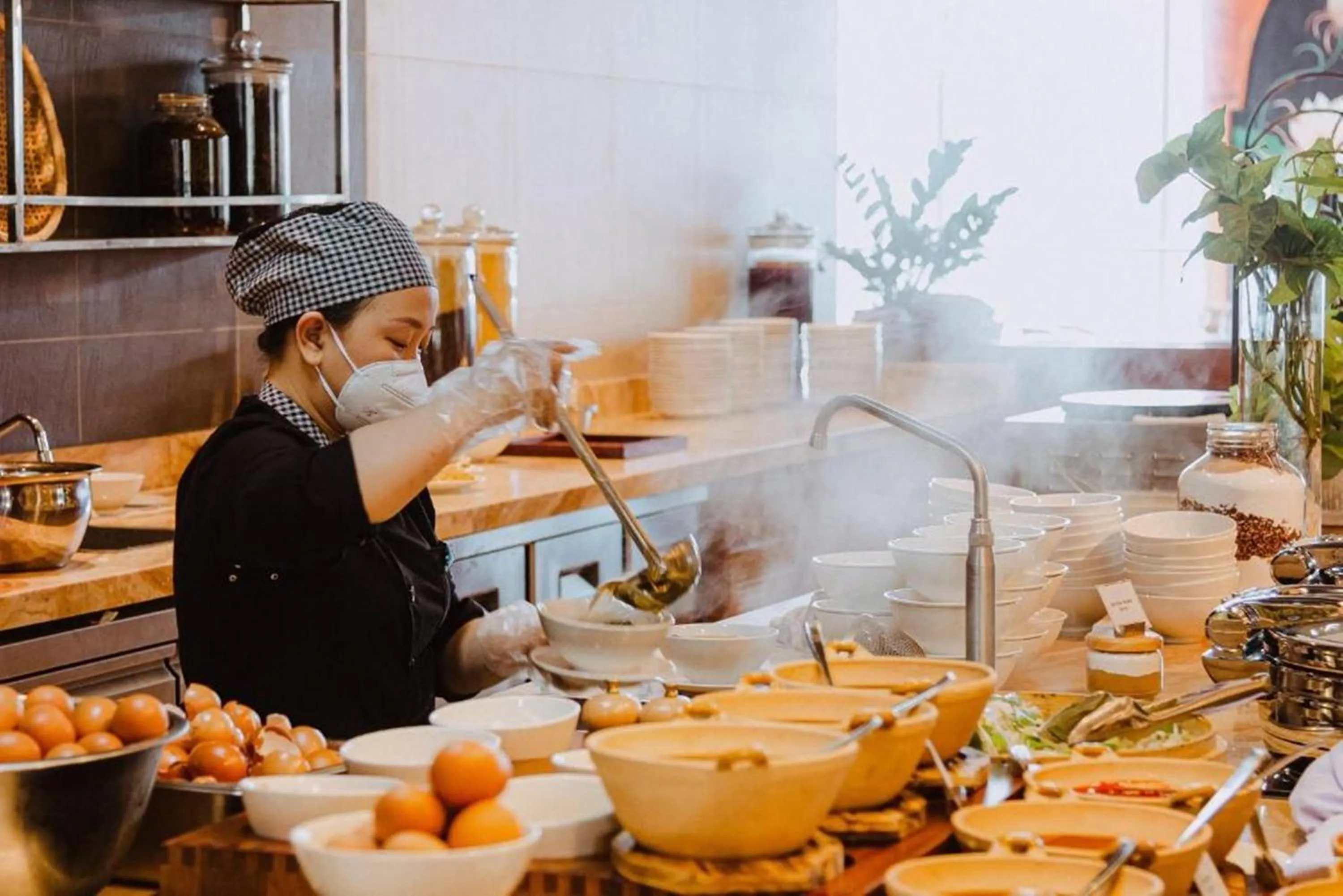 Buffet breakfast in HD Panorama Nha Trang Condotel- 2 Nguyen Thi Minh Khai Nha Trang