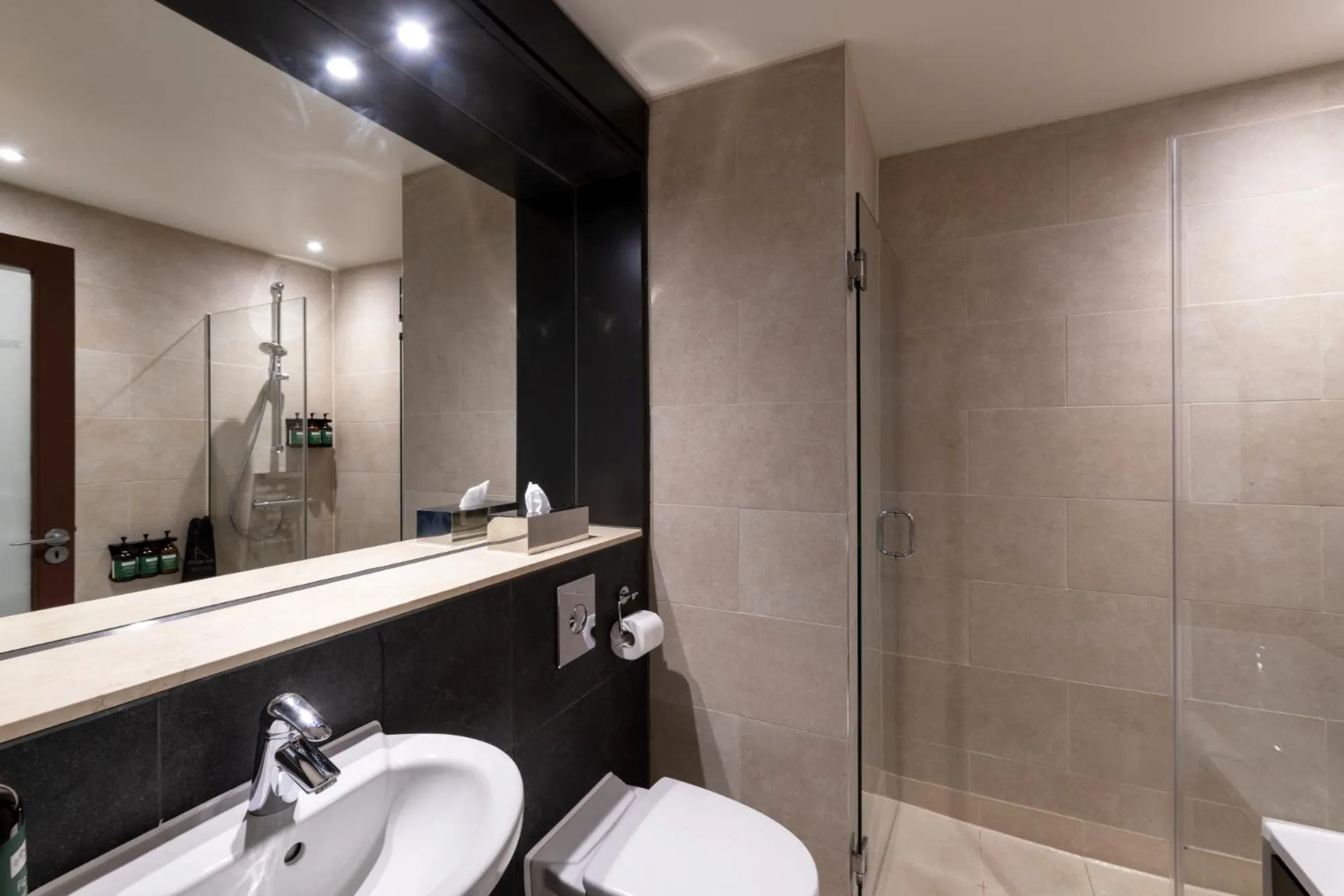Shower in Apex City of Edinburgh Hotel