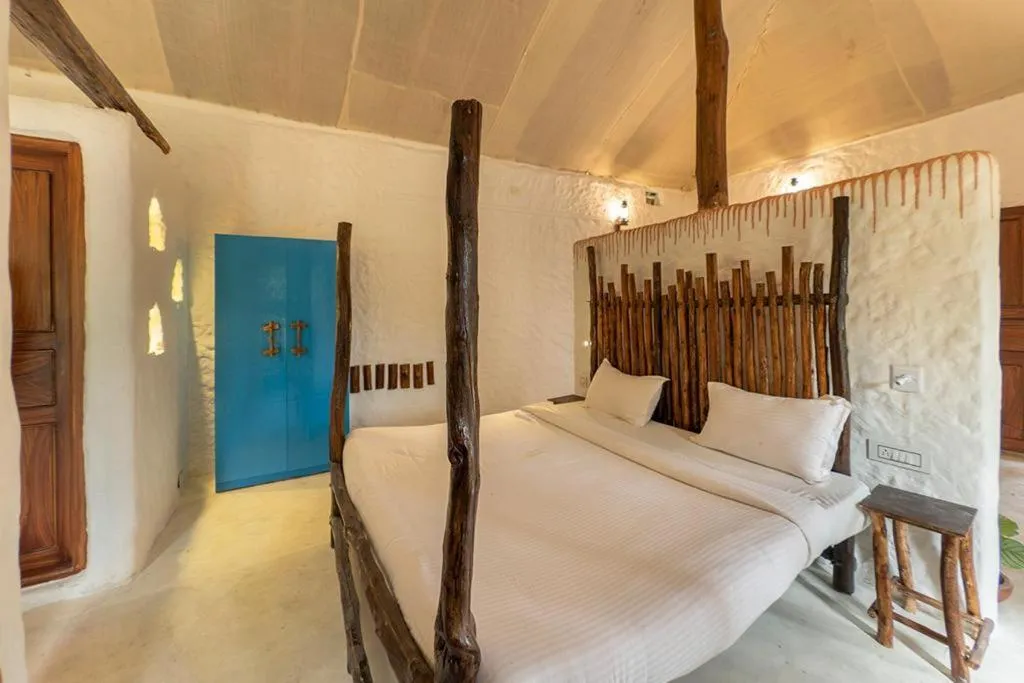 Bedroom, Bed in Deshadan Eco Valley Resort - An Eco friendly Mud House