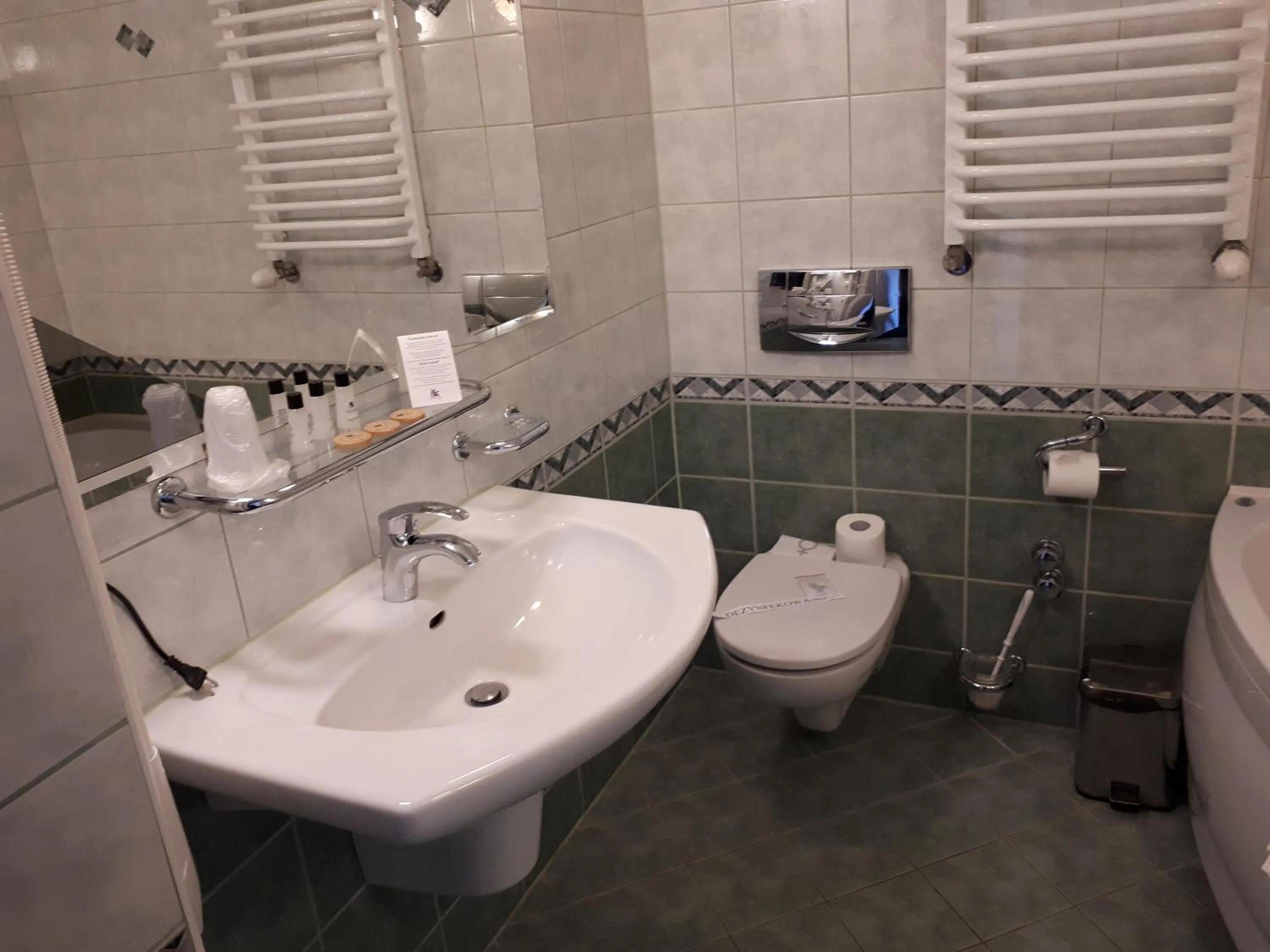 Bathroom in Hotel Jaskółka