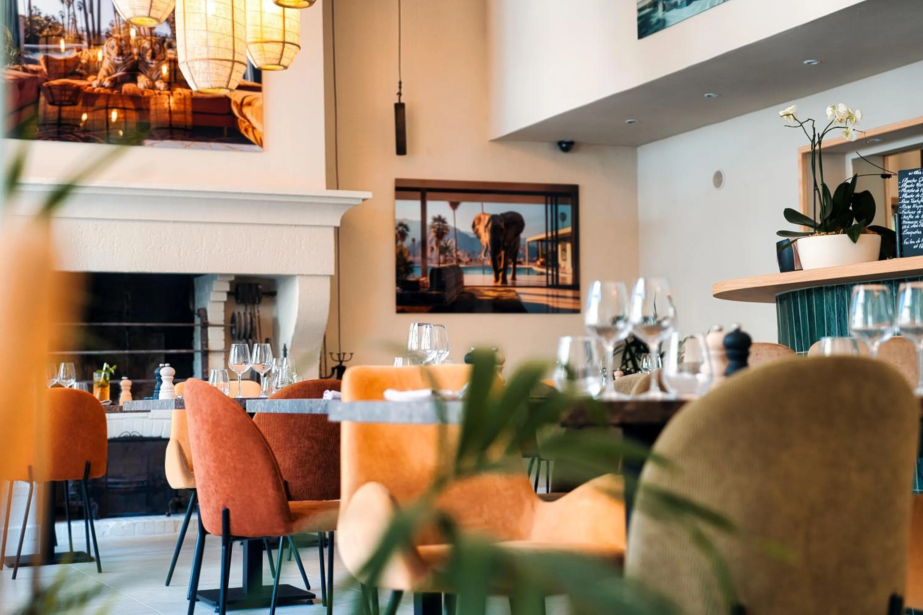 Restaurant/places to eat in Hotel Les Palmiers