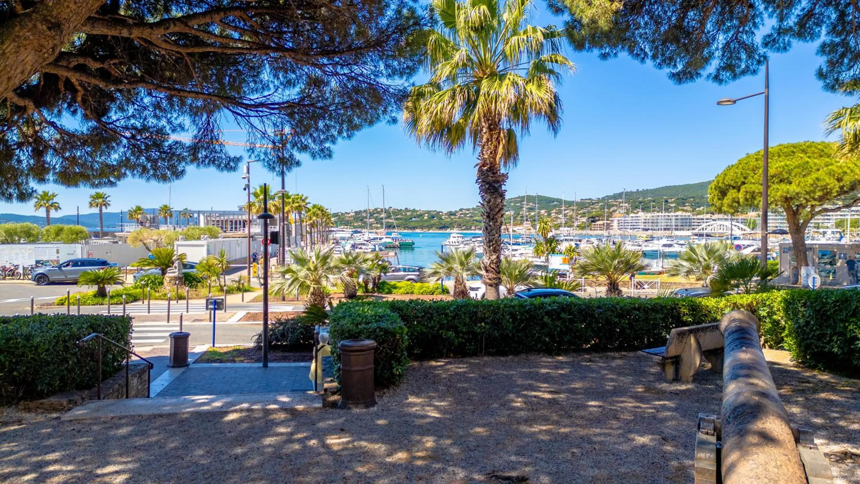 Sea view in Hotel Les Palmiers