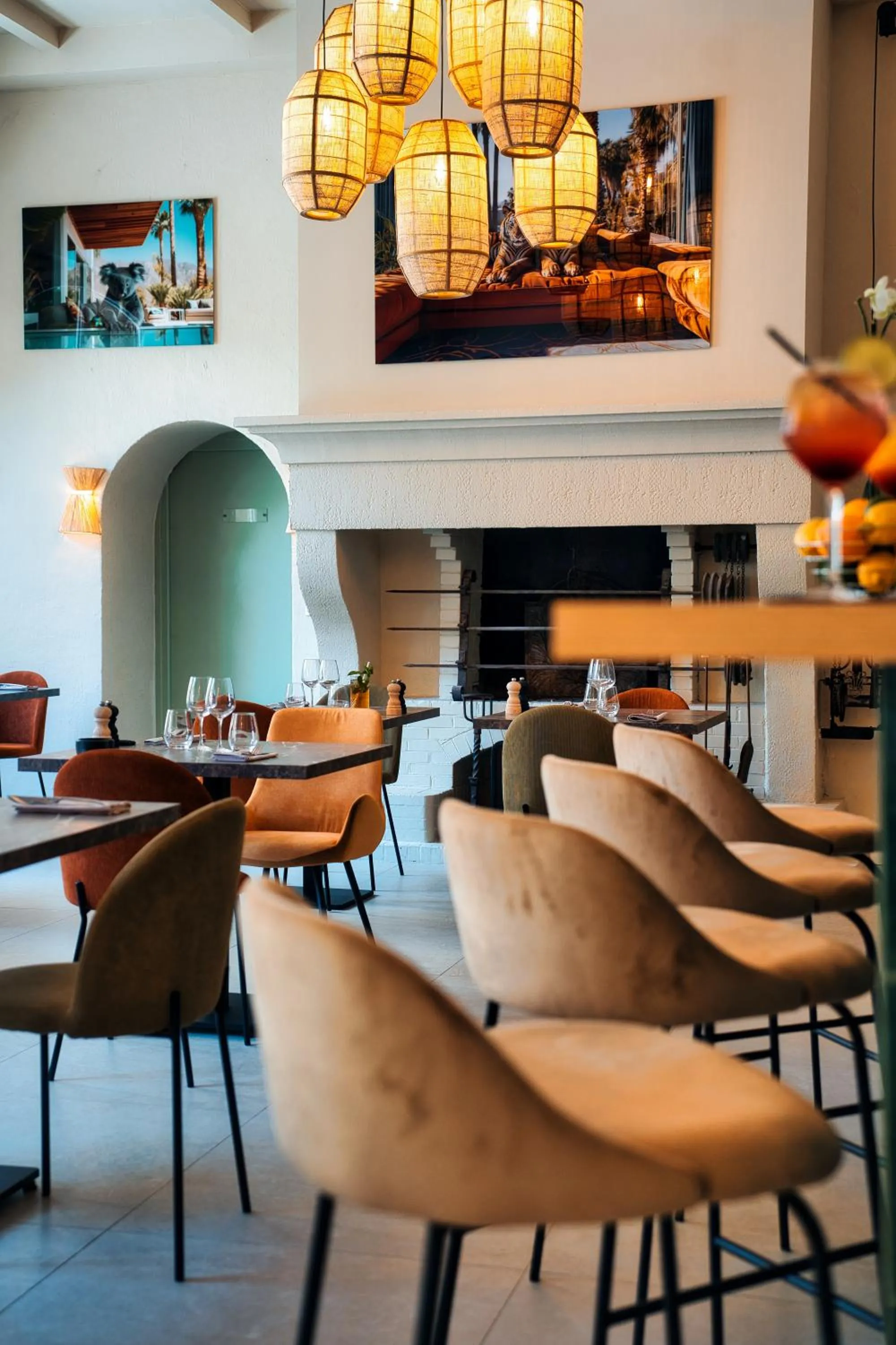 Restaurant/places to eat in Hotel Les Palmiers