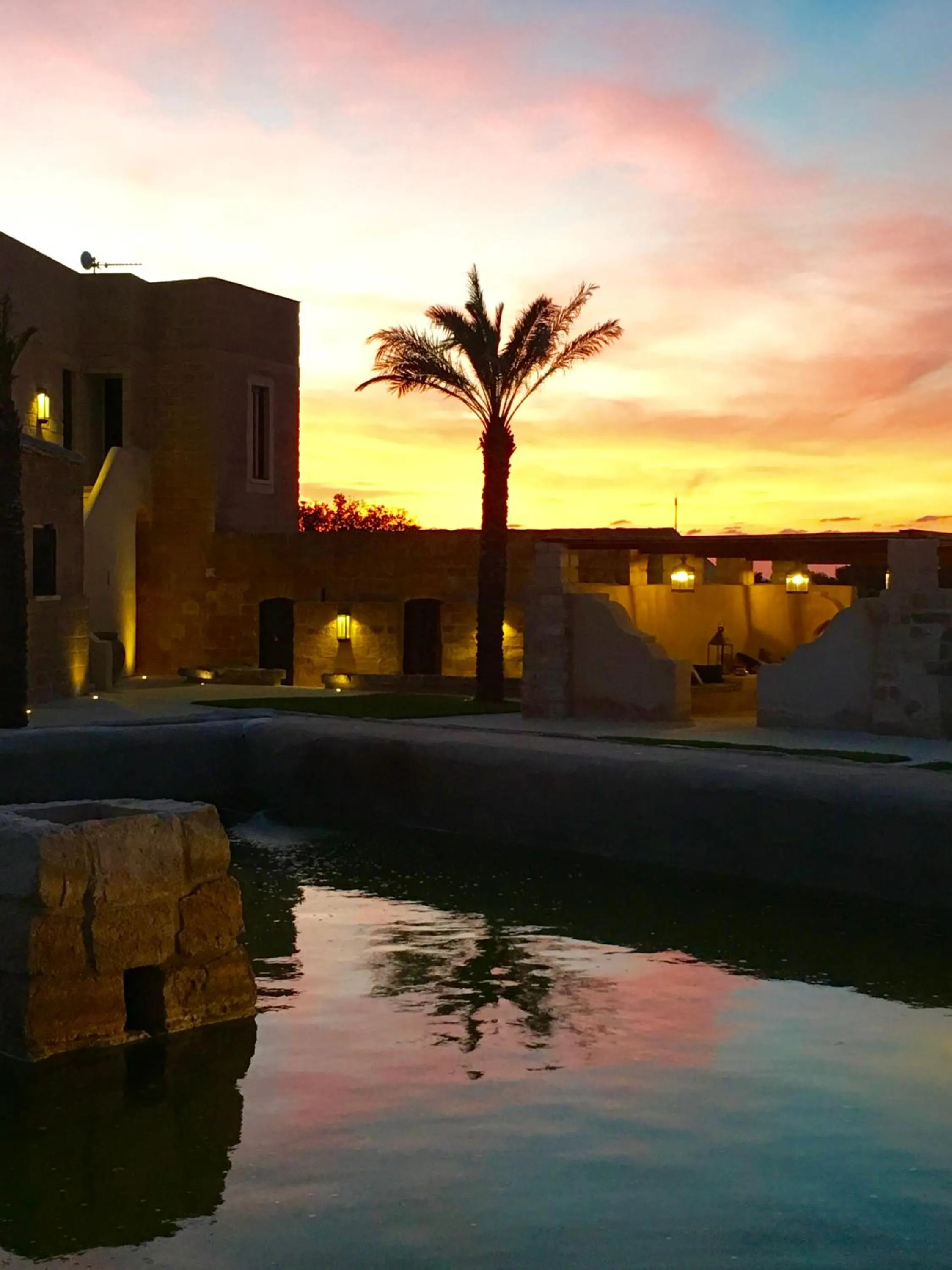 Sunset in Il Baglio sull'Acqua