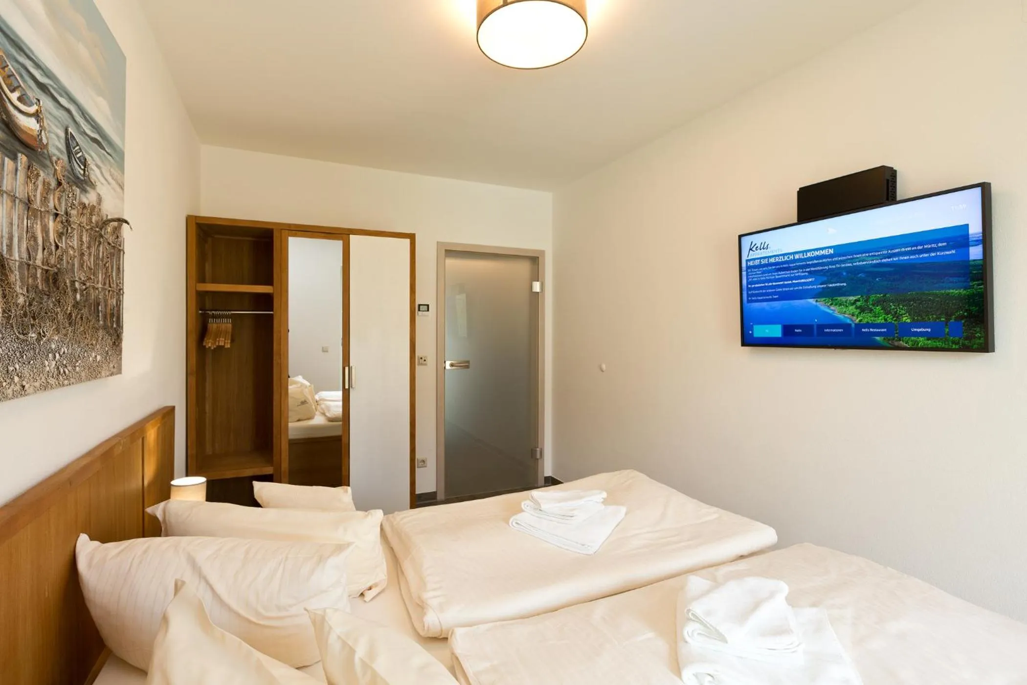 Bedroom, Bed in Kells Appartements