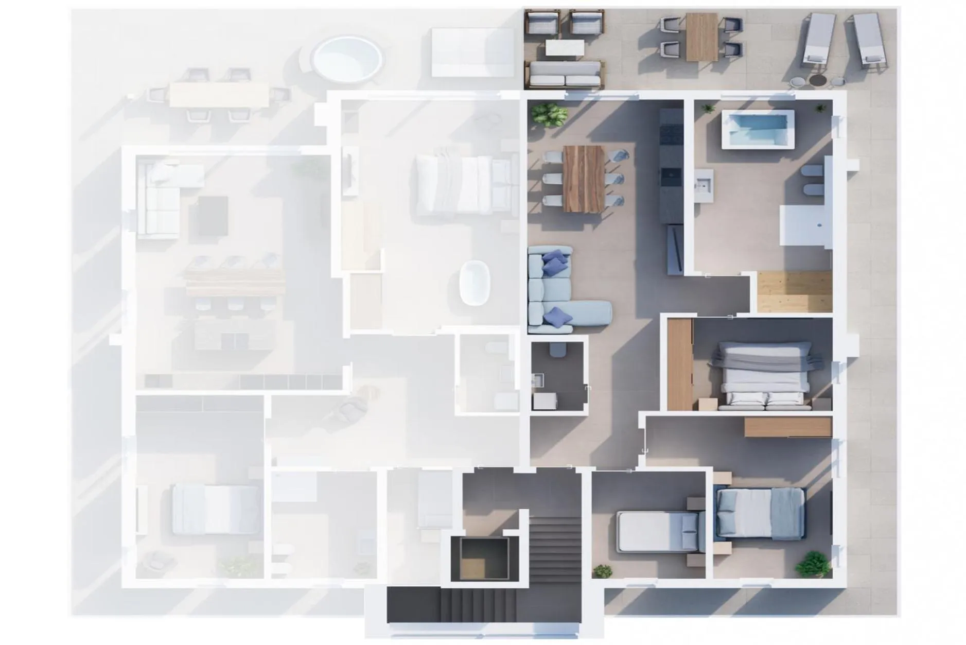 Floor plan in Kells Appartements