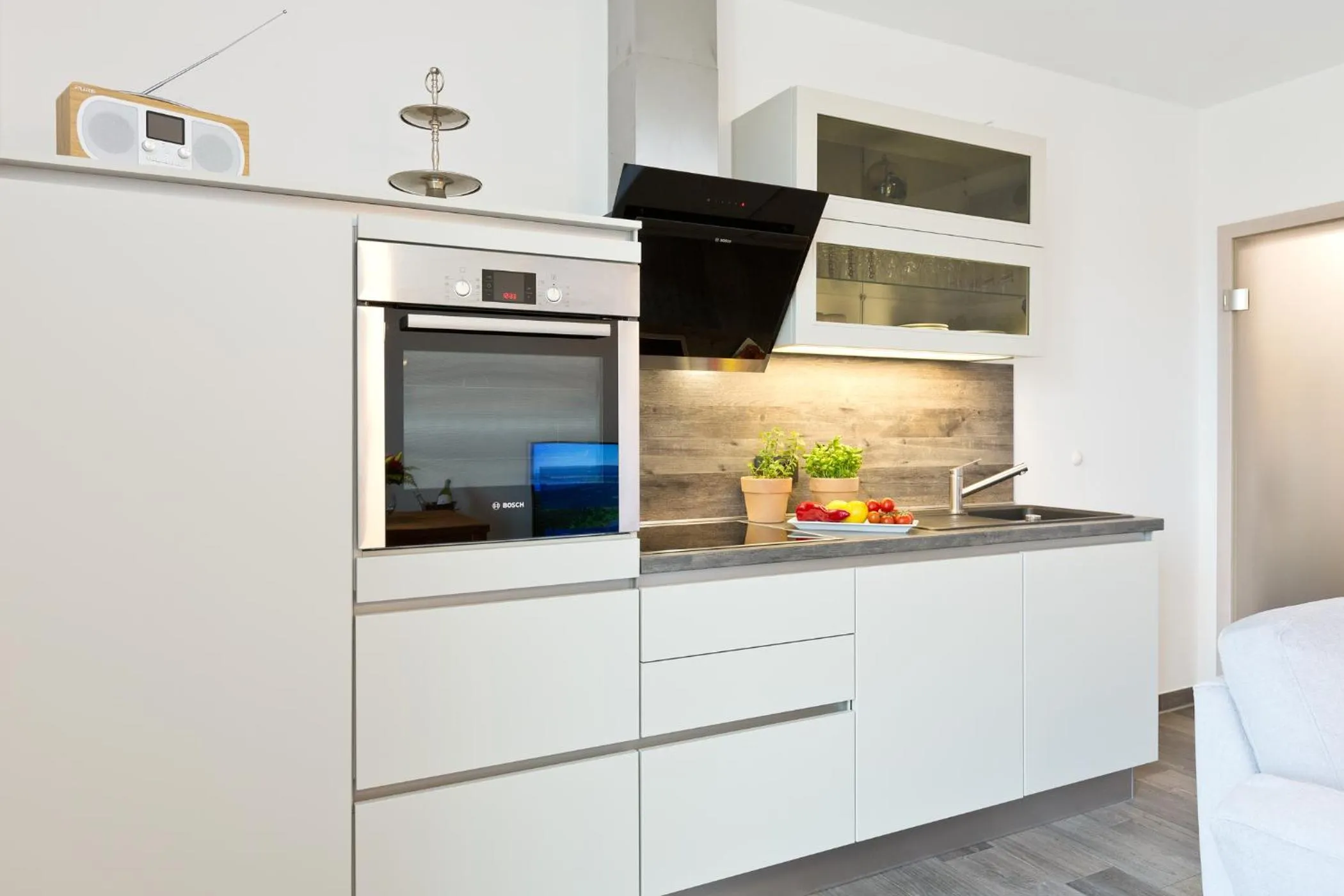 Kitchen or kitchenette in Kells Appartements