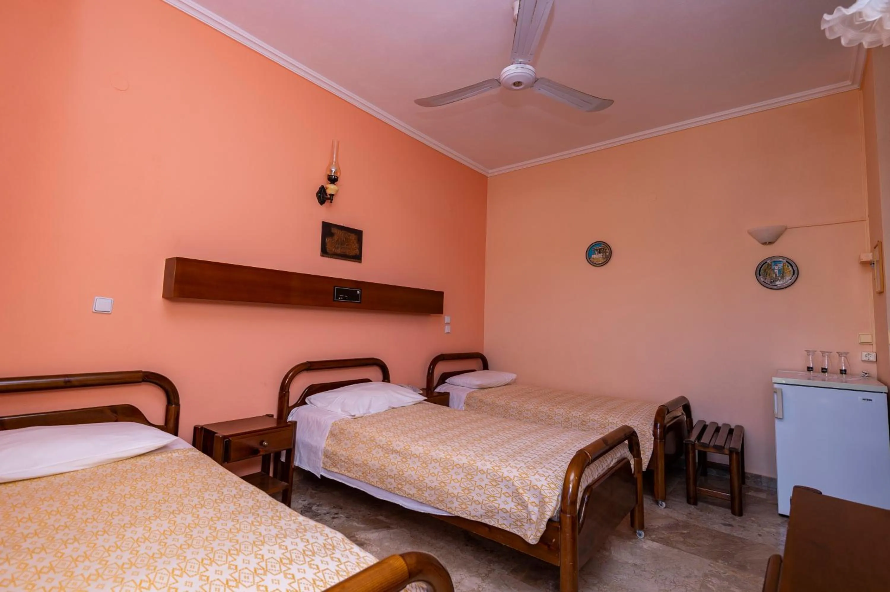 Bed in Hotel Agamemnon Beach